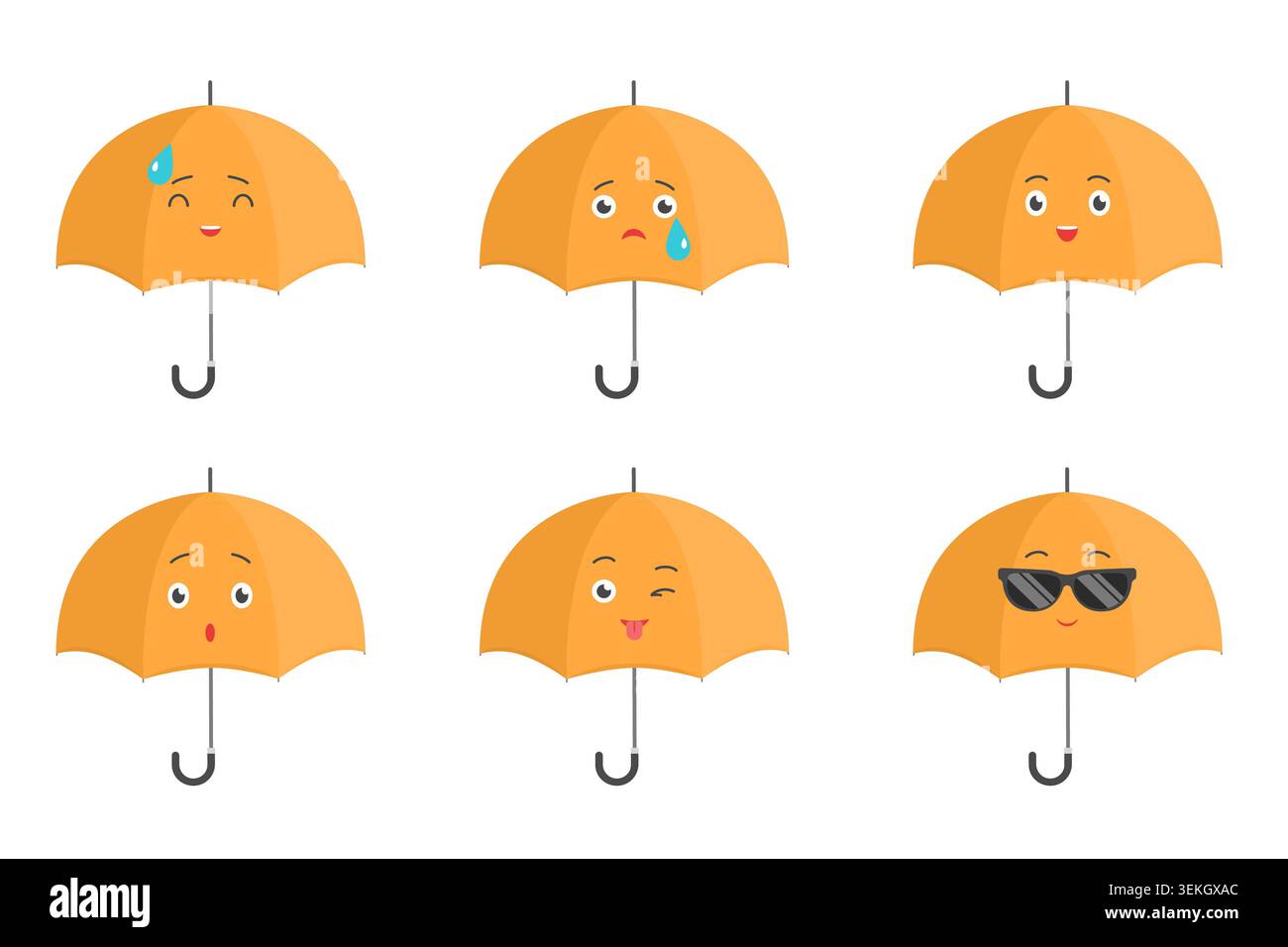 Kawaii happy wink facial expression hi-res stock photography and images ...