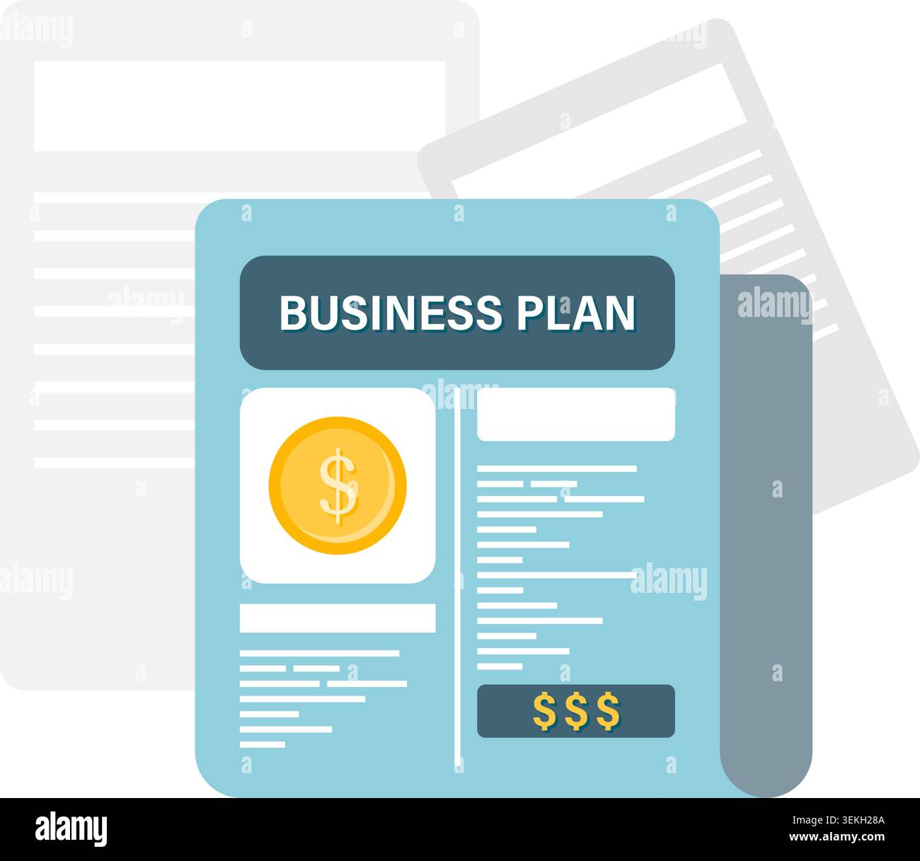 business plan Stock Vector