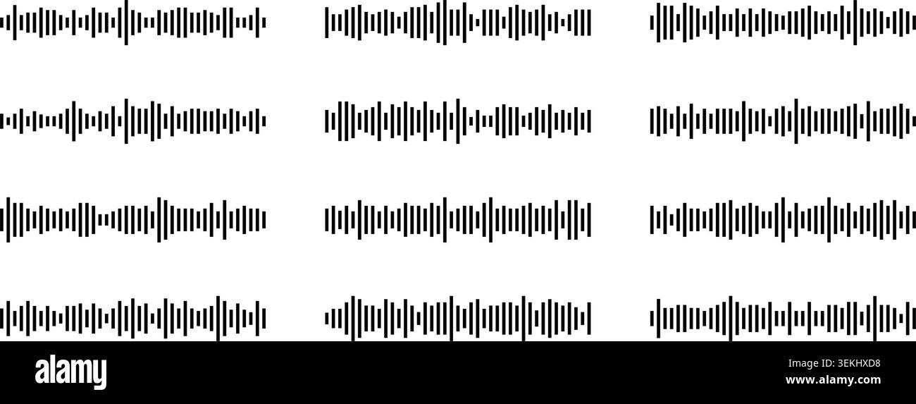 Sound wave icon for podcast audio. Voice message form pattern. Perfect ...