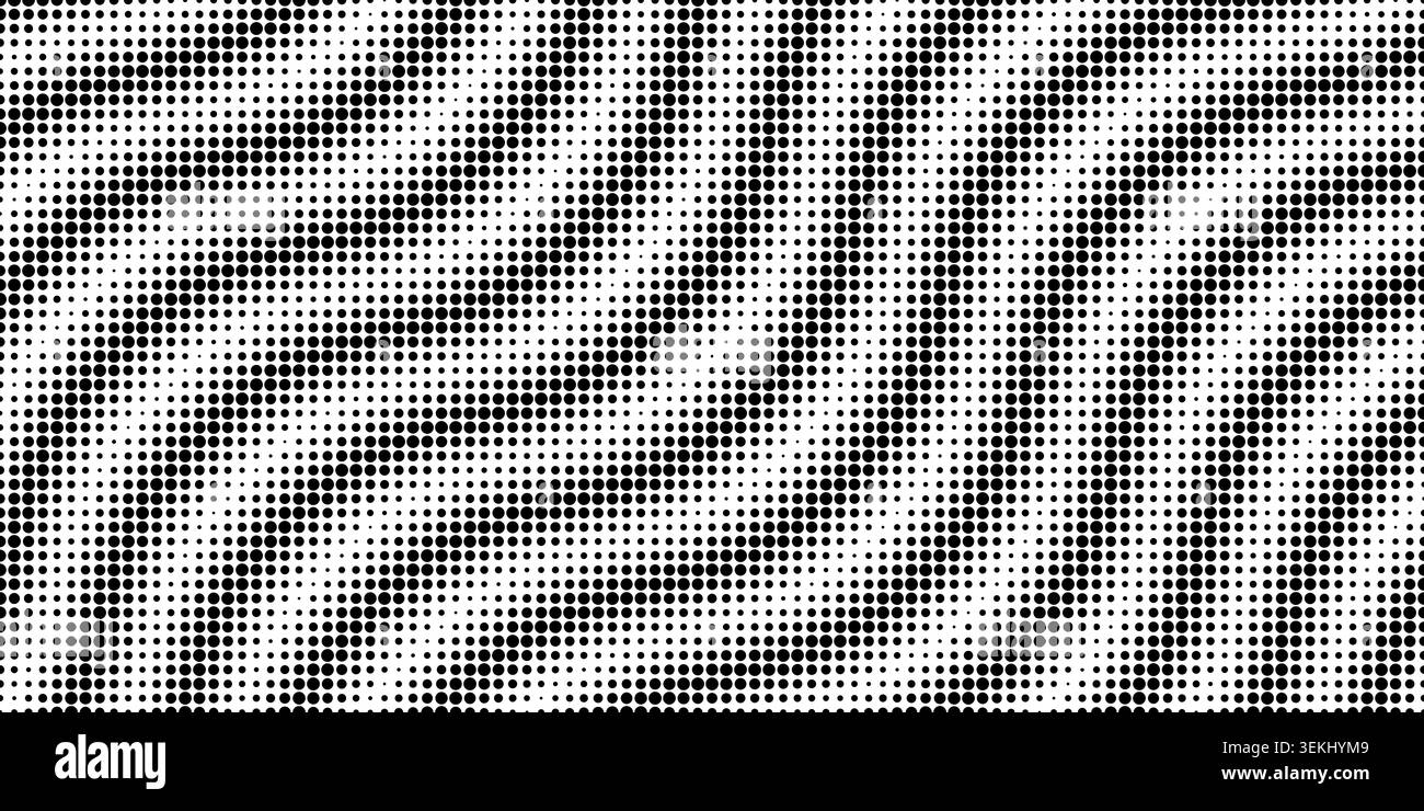 Halftone wave texture featuring dotted line patterns. Abstract gradient background with flowing curves, geometric shapes, and dynamic waveform elements for tech designs. Stock Vector
