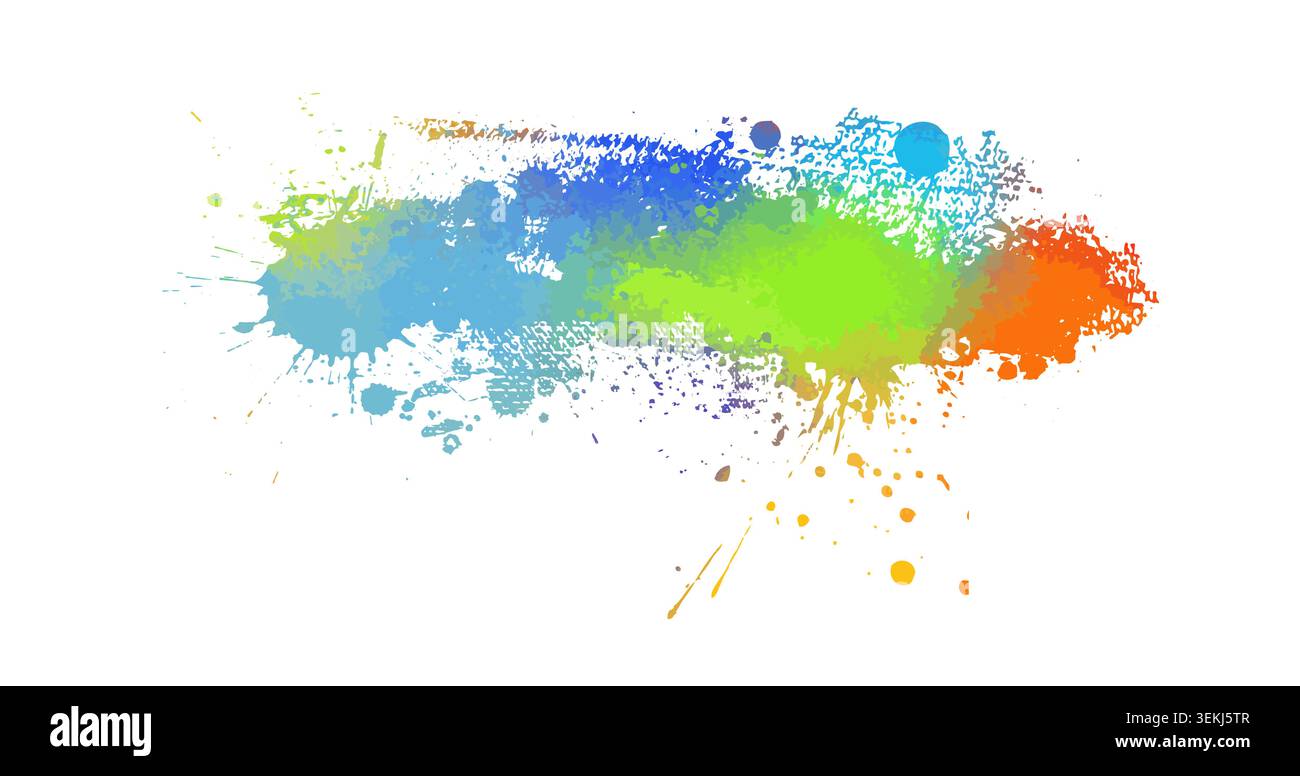 Colored blots. hand drawn. Not AI, Vector Stock Vector