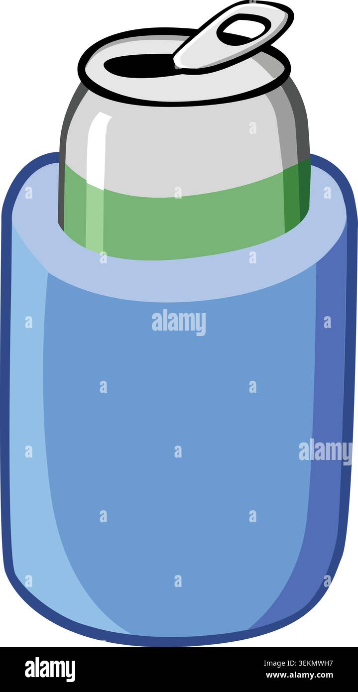 Aluminum Beer Can in cozy Stock Vector