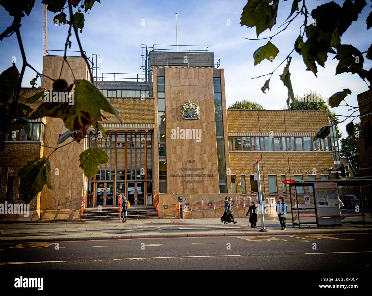 Thames Magistrates’ Court on Bow Road in east London, a major criminal court serving Tower Hamlets and neighbouring boroughs Stock Photo