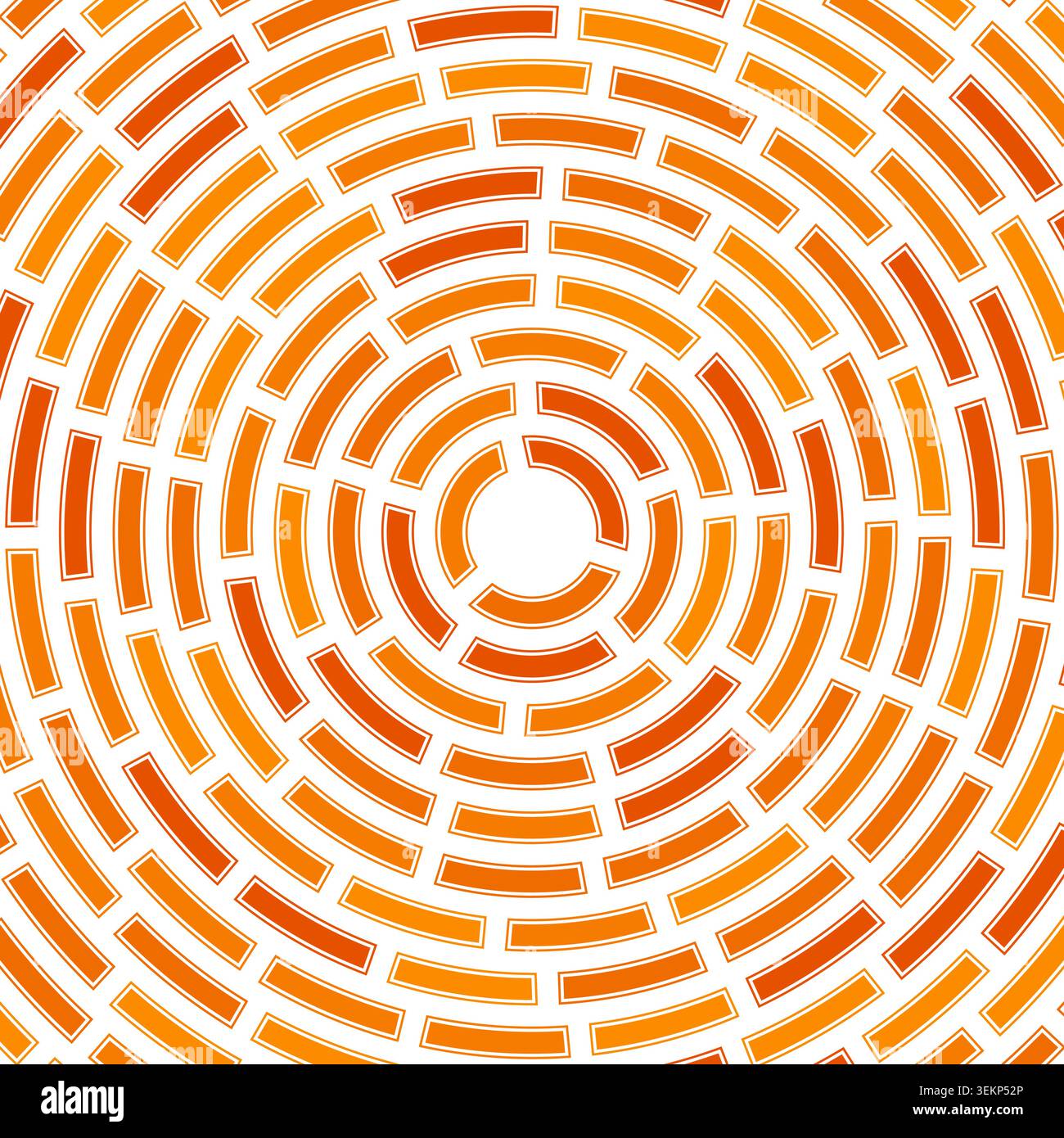Segments centered. Solid cells in frame. Heavy weight. Large padding. Abstract pattern. Artistic vector image. Stock Vector