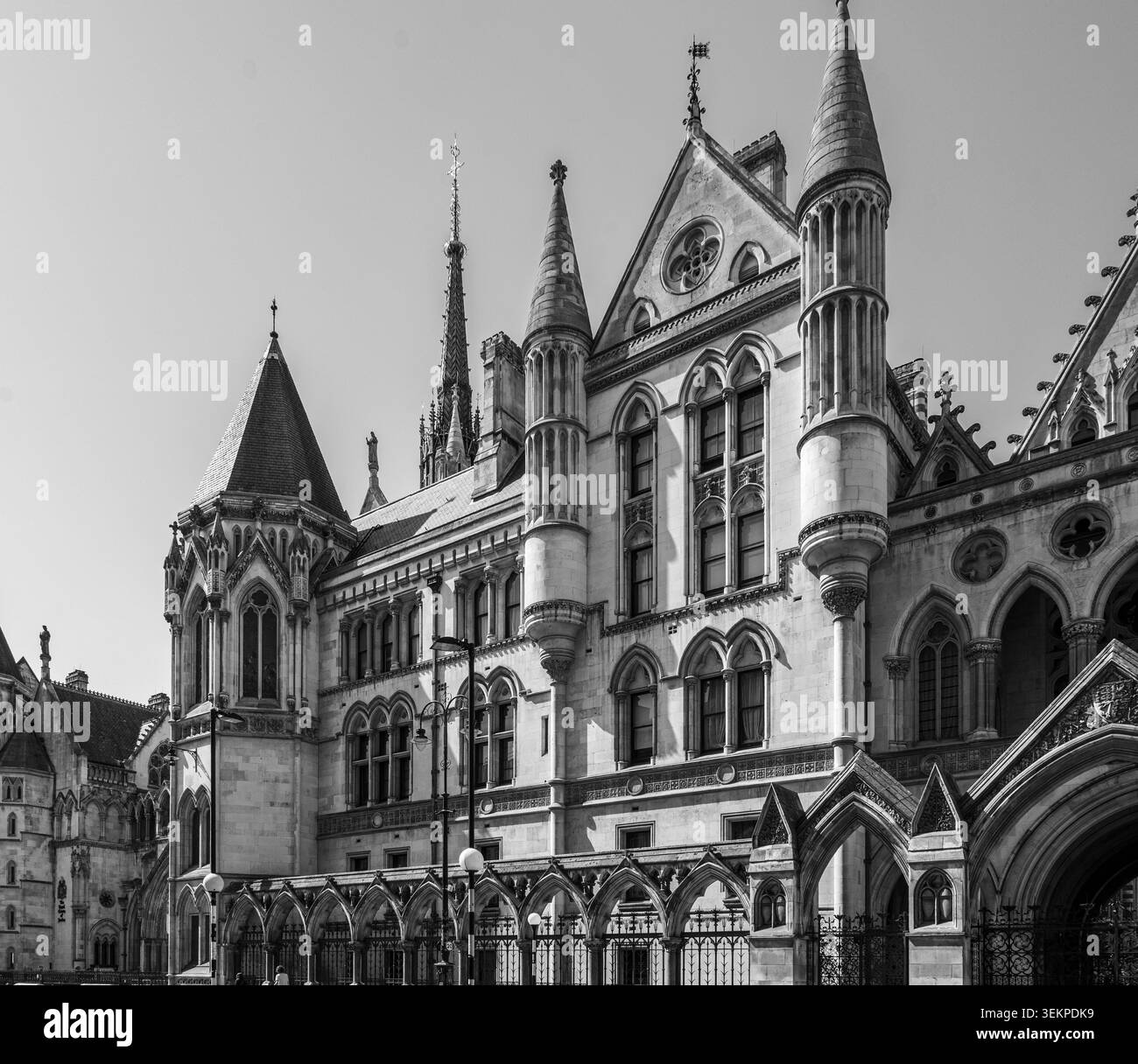 Royal Courts of Justice in London, a Grade I listed building designed ...