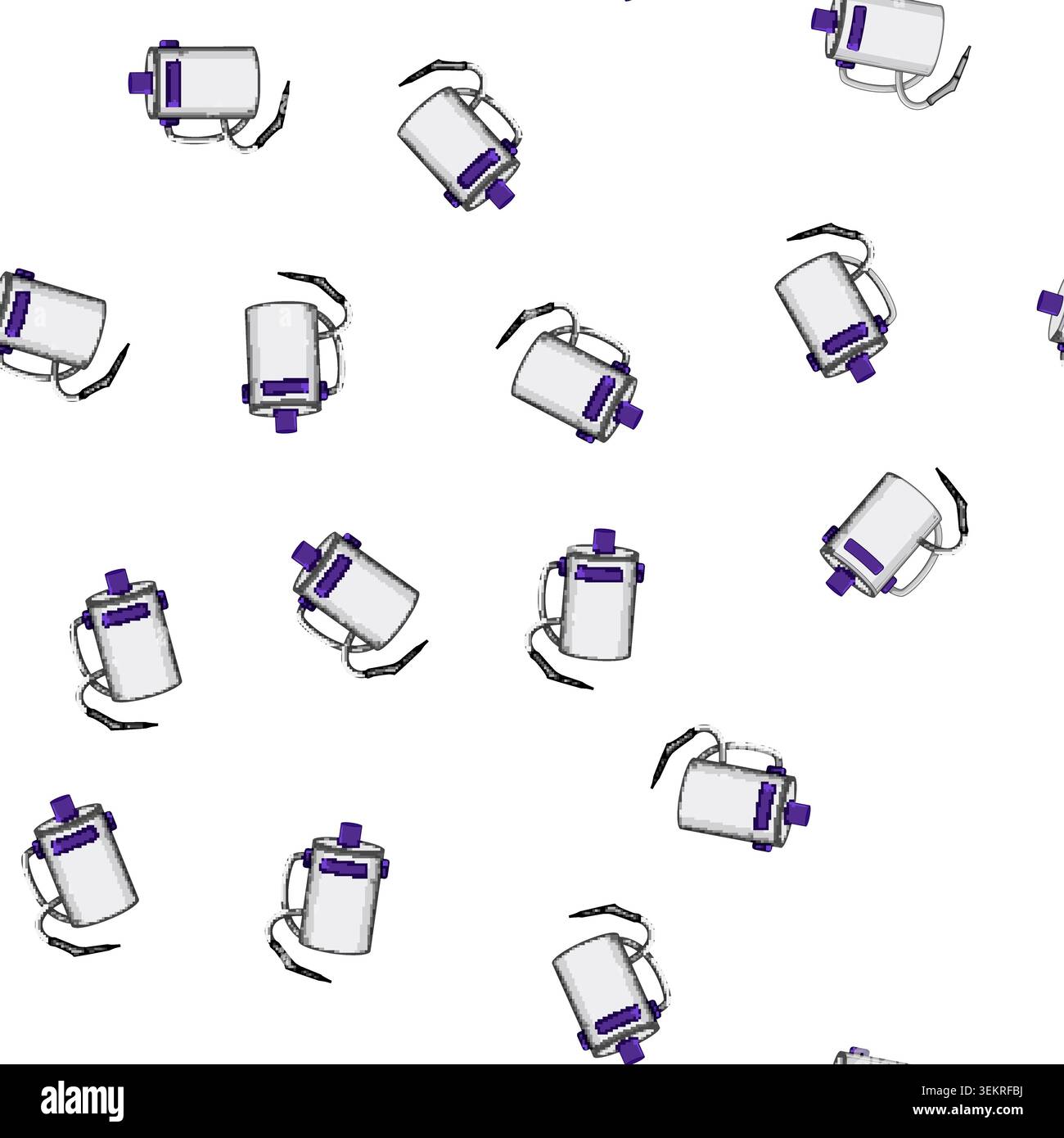pattern carpet steam cleaner cartoon vector Stock Vector