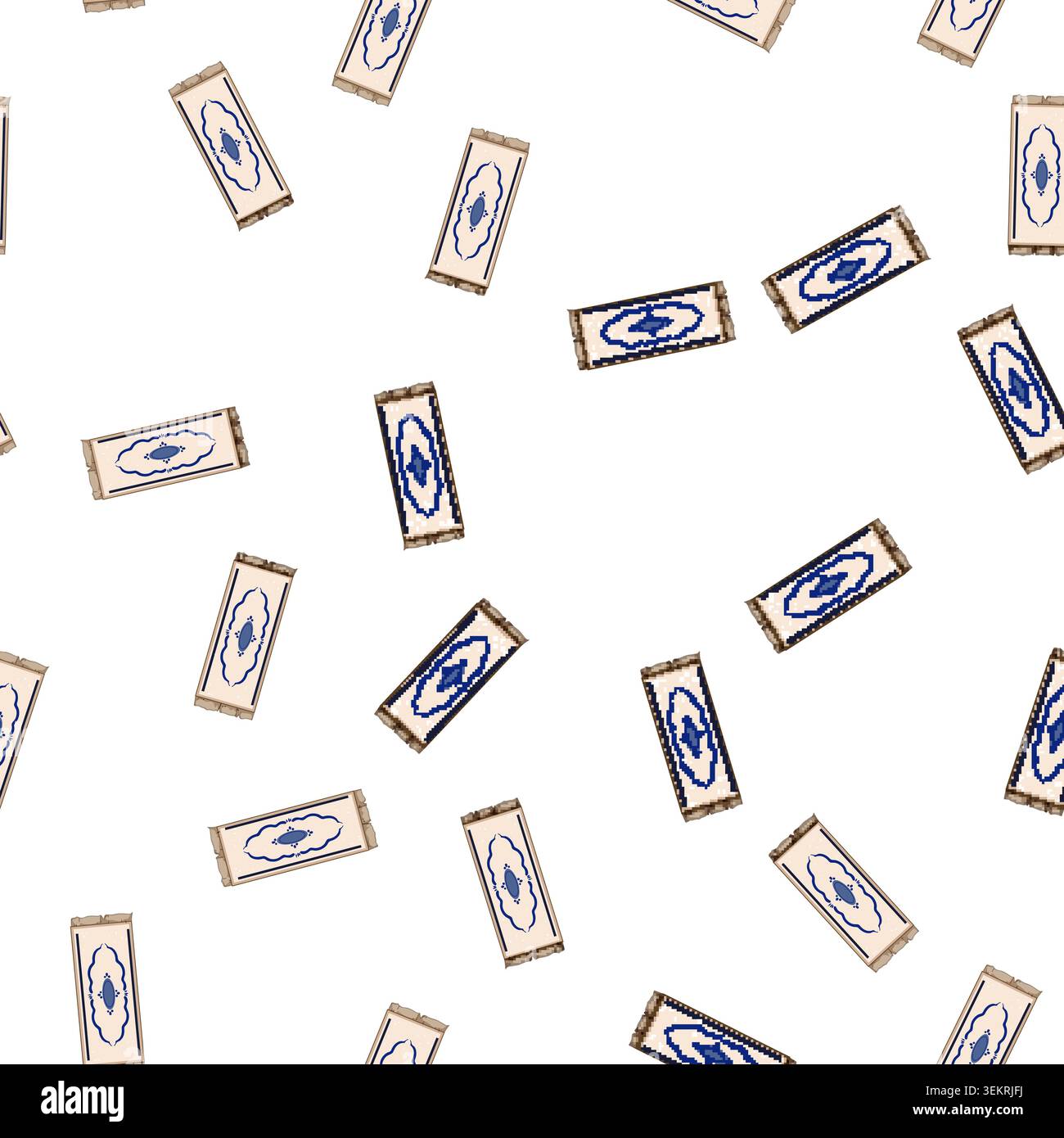 pattern floor wool carpet cartoon vector Stock Vector