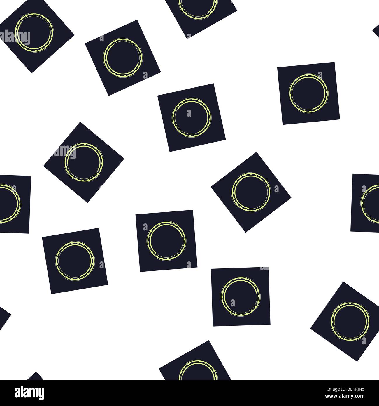 pattern game hud round frame cartoon vector Stock Vector