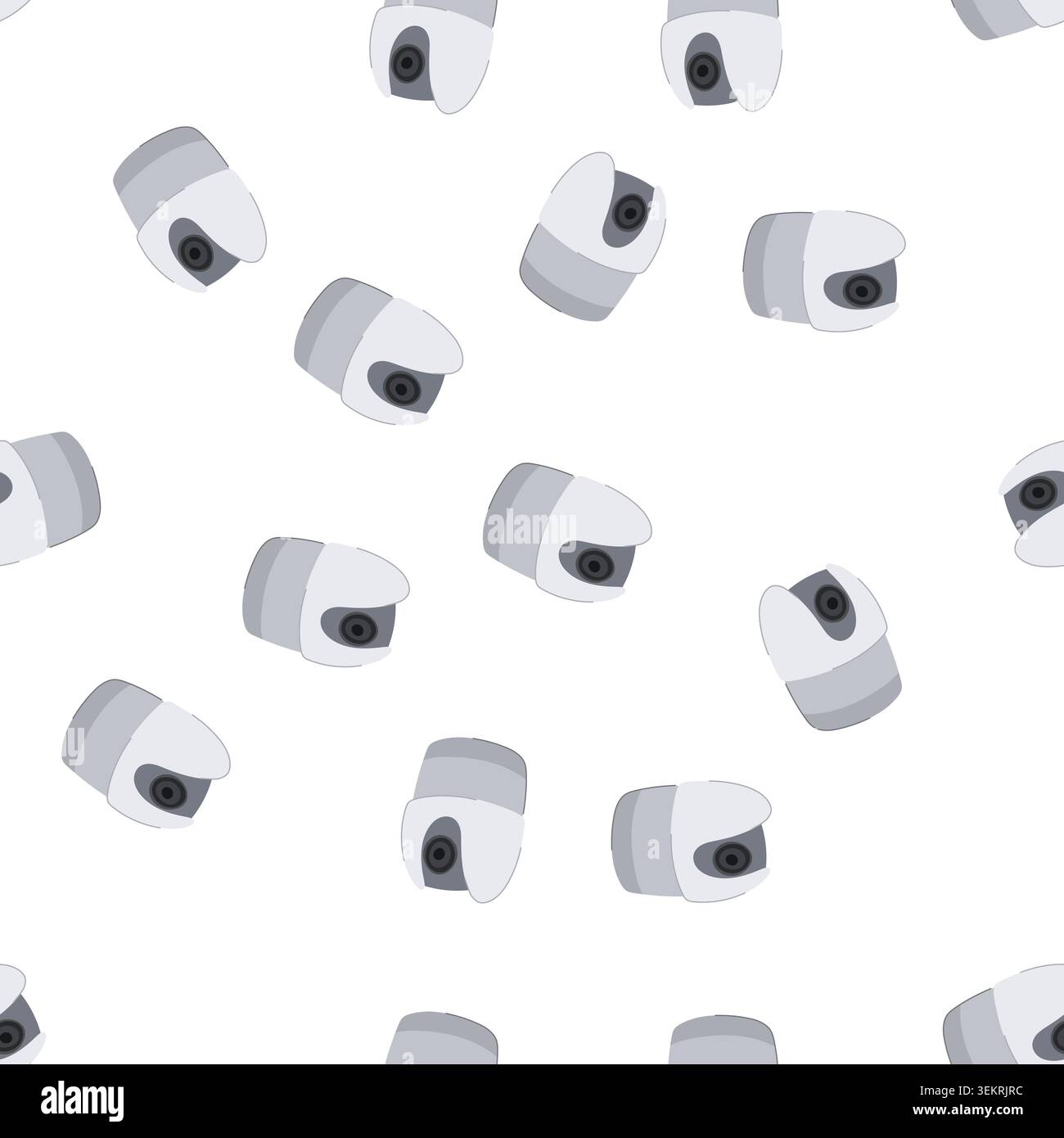 pattern video ip camera cartoon vector Stock Vector