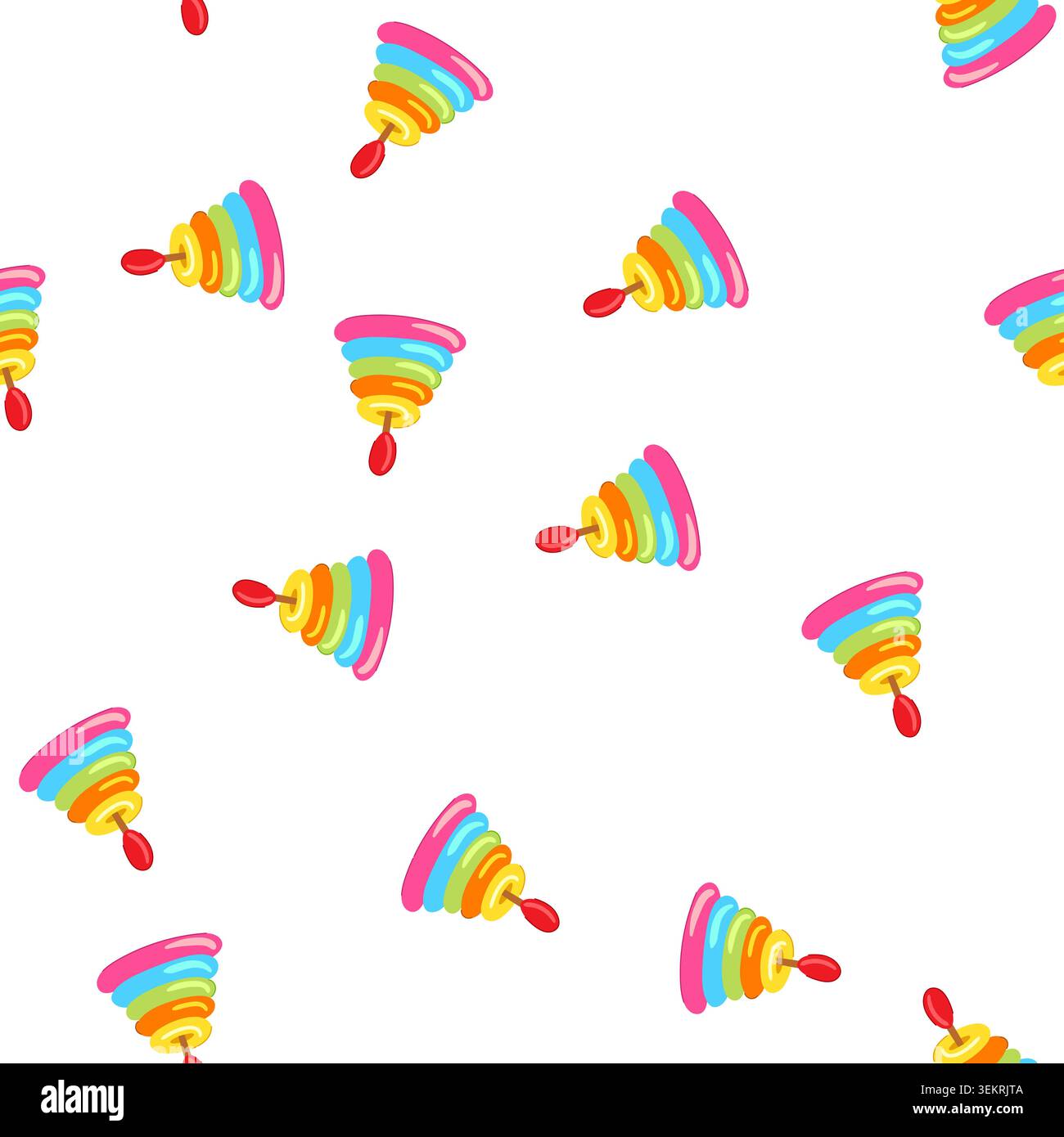 pattern block pyramid toy cartoon vector Stock Vector