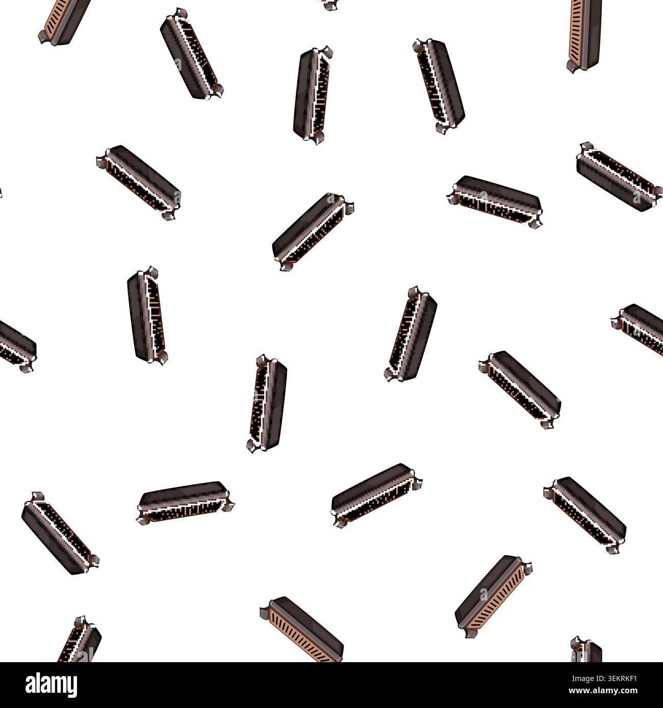 pattern cooking electric grill cartoon vector Stock Vector