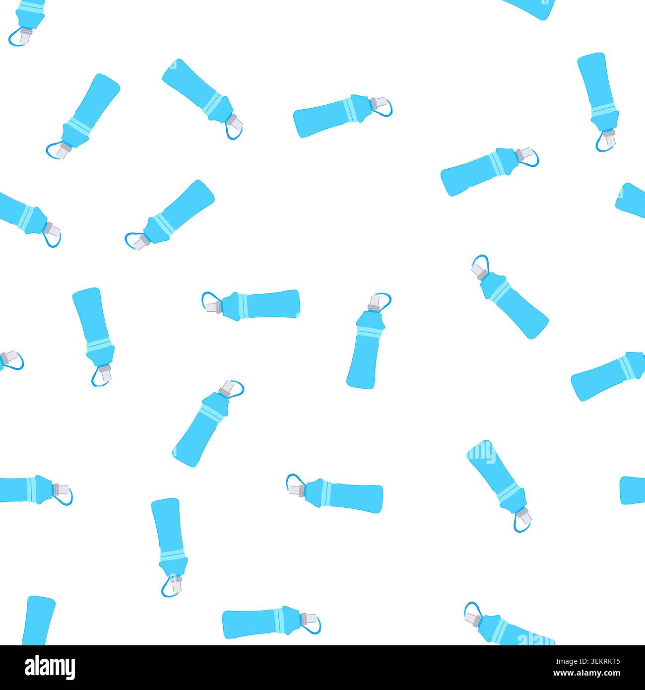 pattern plastic sport drinking bottle cartoon vector Stock Vector