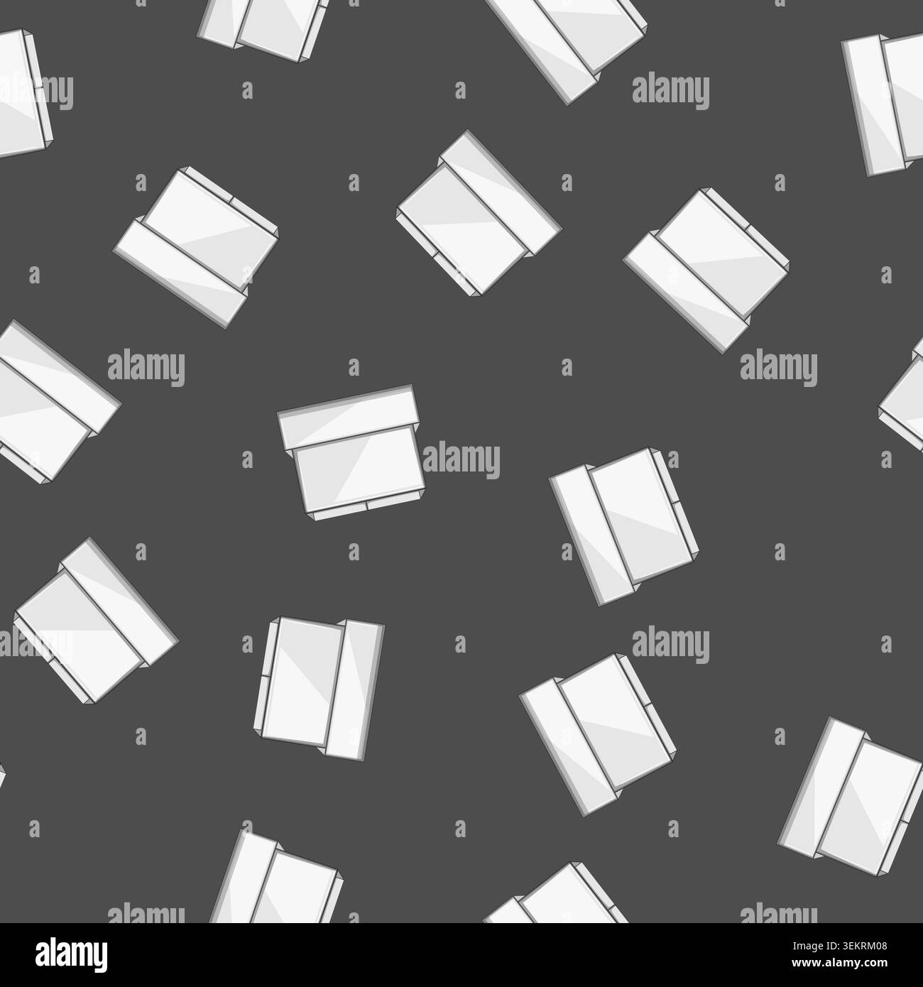 seamless pattern acrylic desk organizer cartoon vector Stock Vector