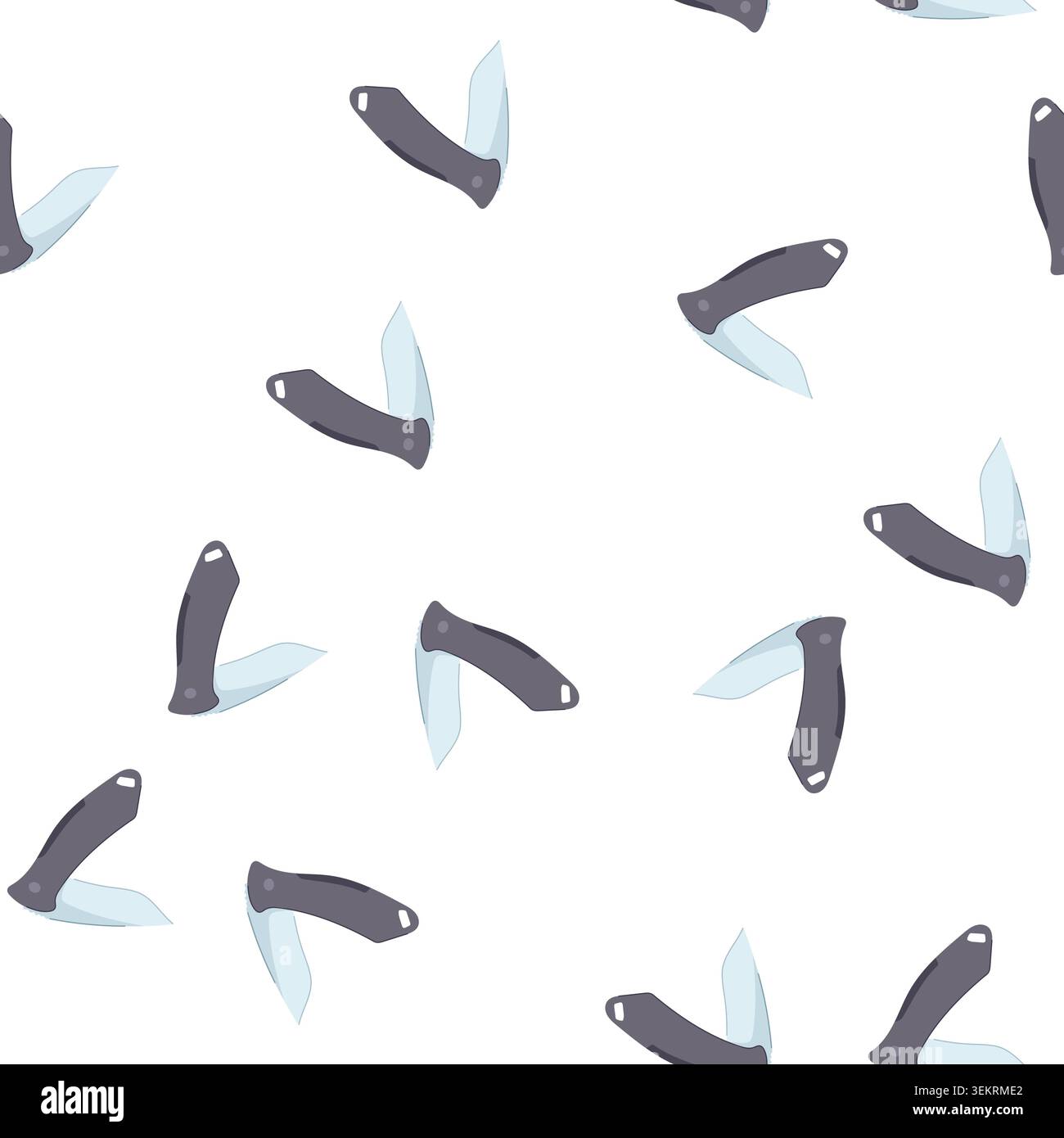 pattern sharp knife camping cartoon vector Stock Vector