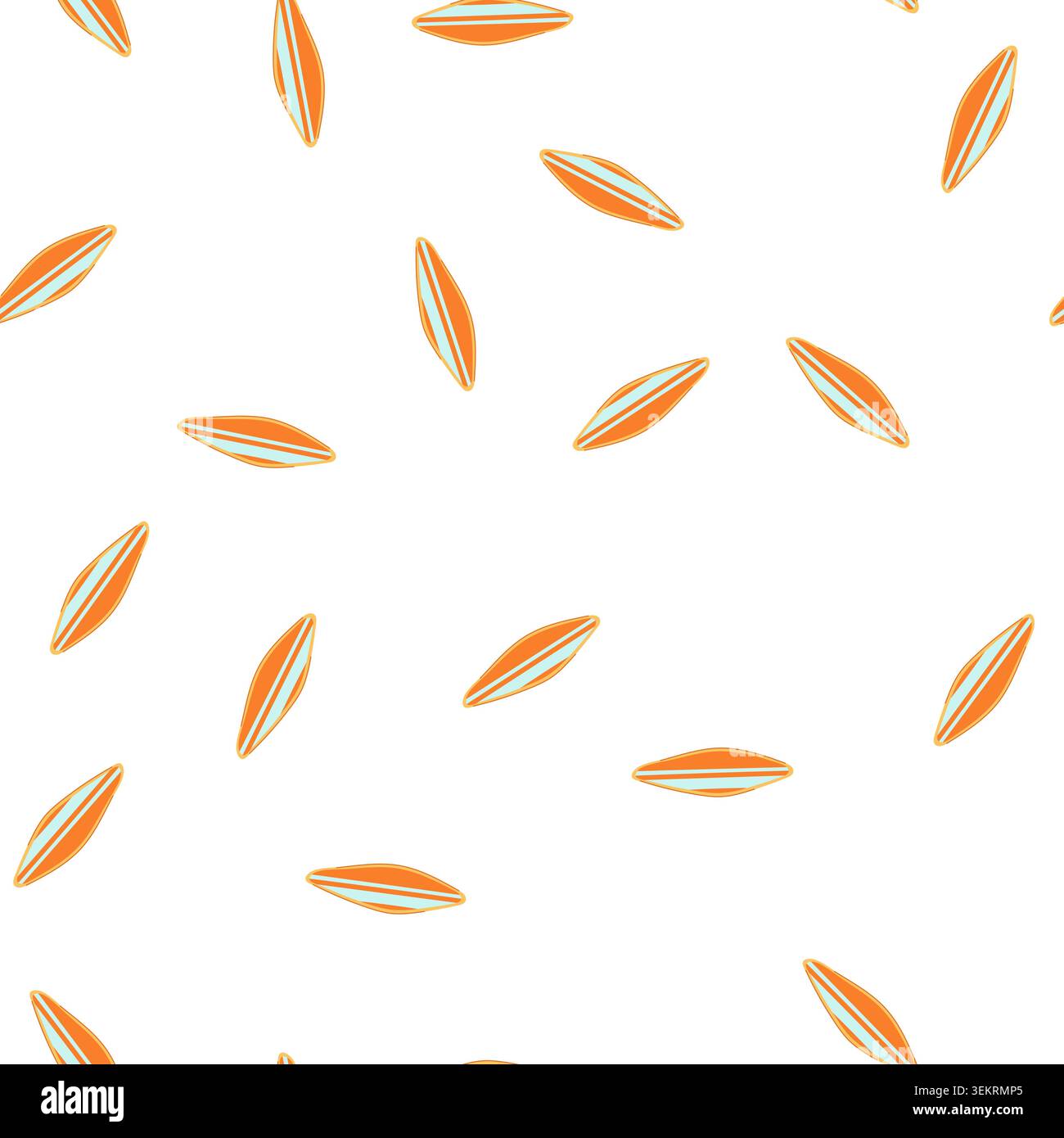 pattern sea surfboard cartoon vector Stock Vector