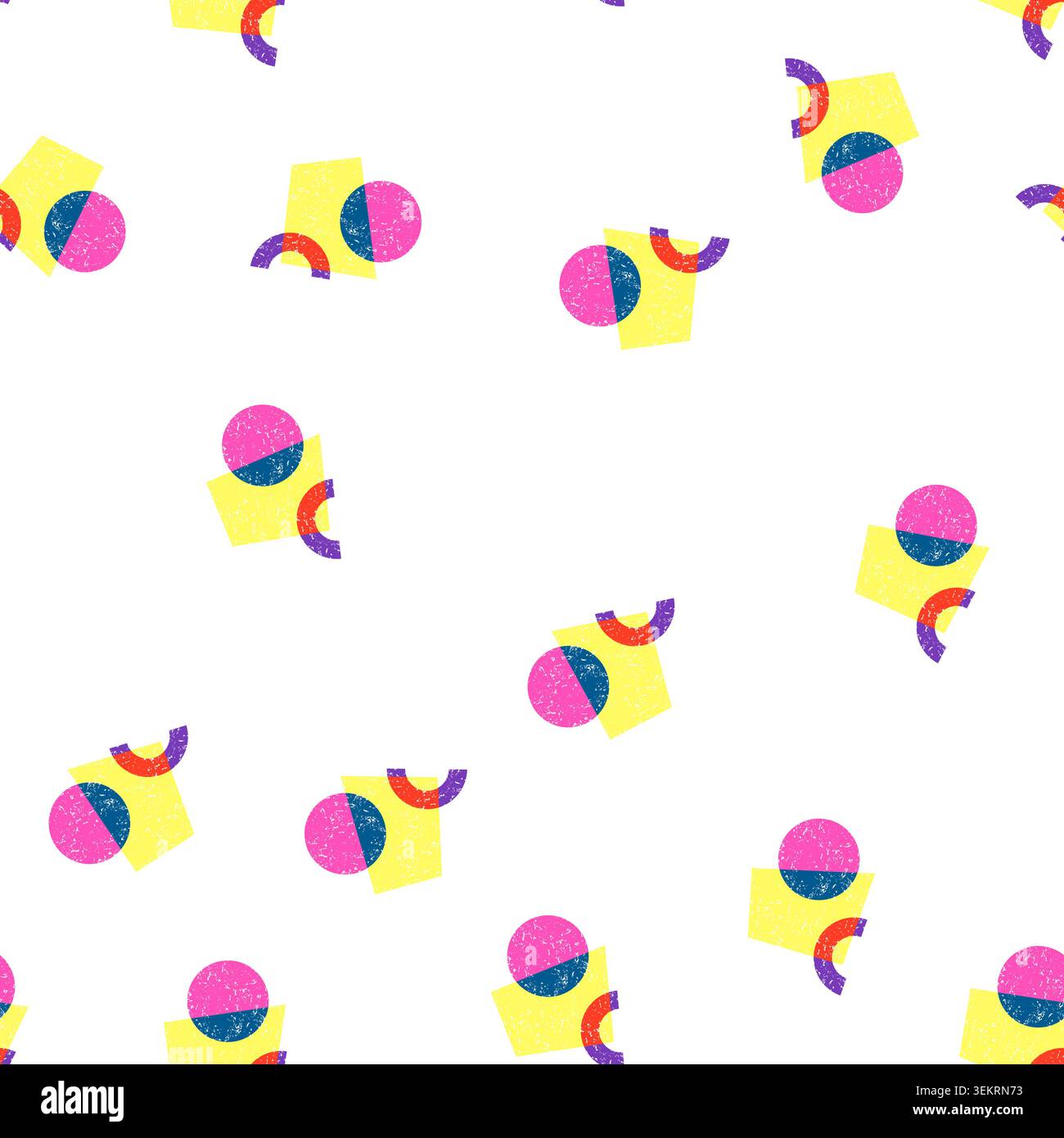 pattern overlay risograph effect cartoon vector Stock Vector