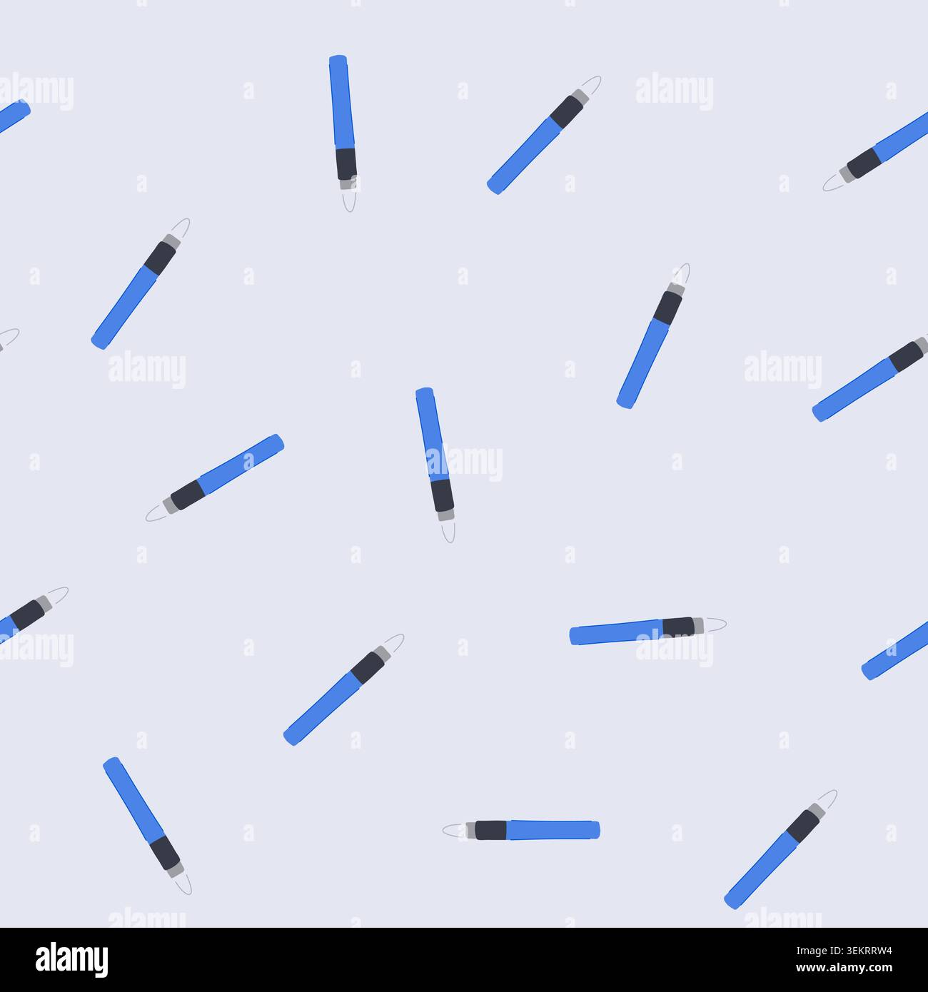seamless pattern stylus interactive whiteboard pen cartoon vector Stock Vector