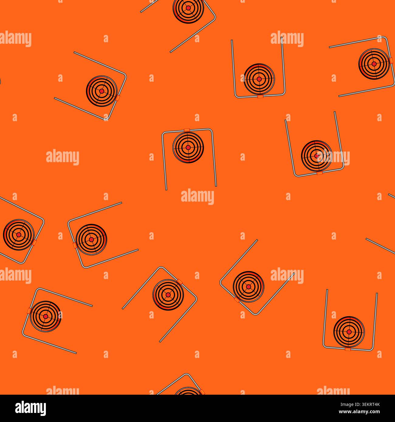 seamless pattern arrow shooting target cartoon vector Stock Vector