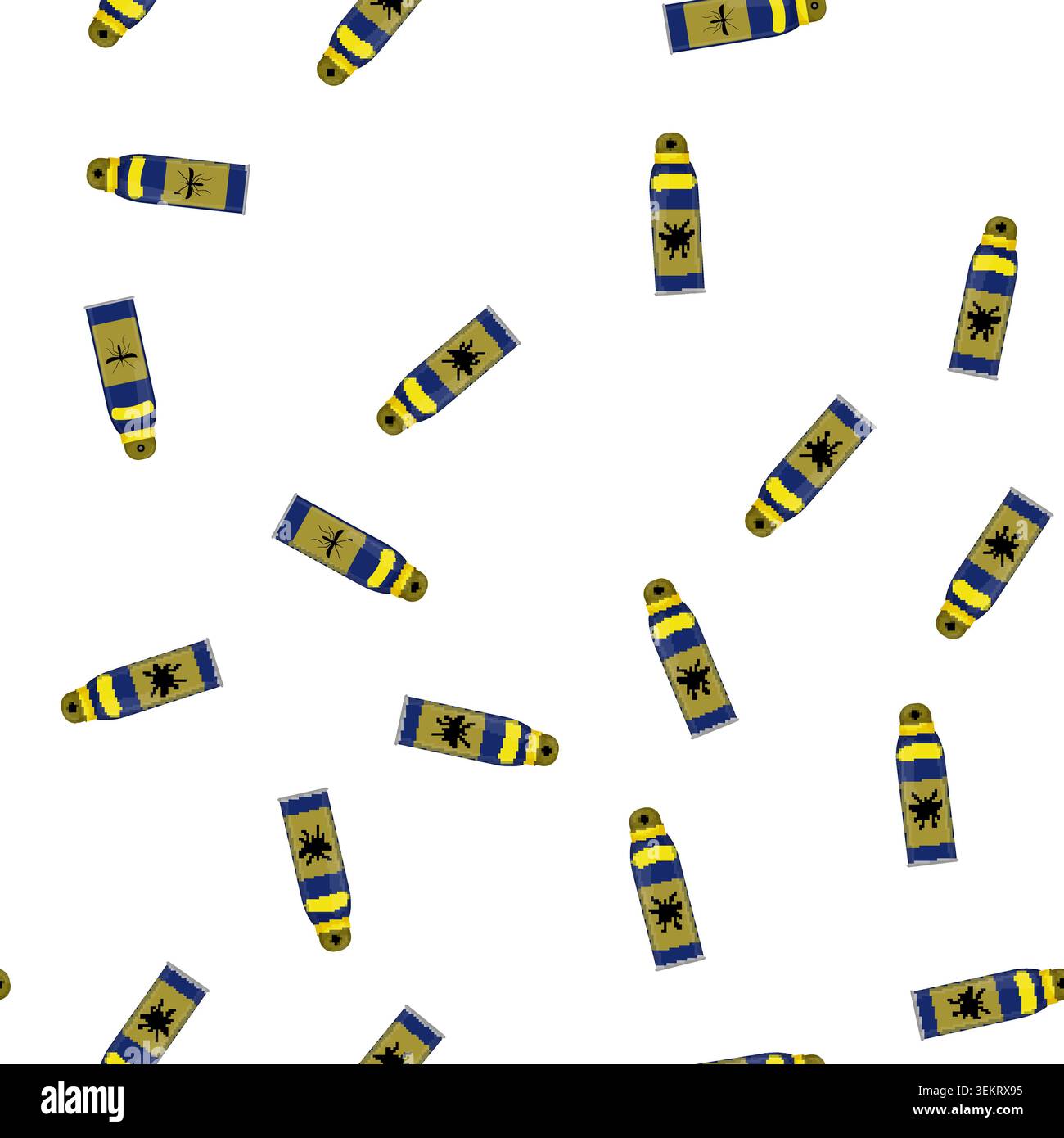 pattern insect bug spray color icon vector Stock Vector