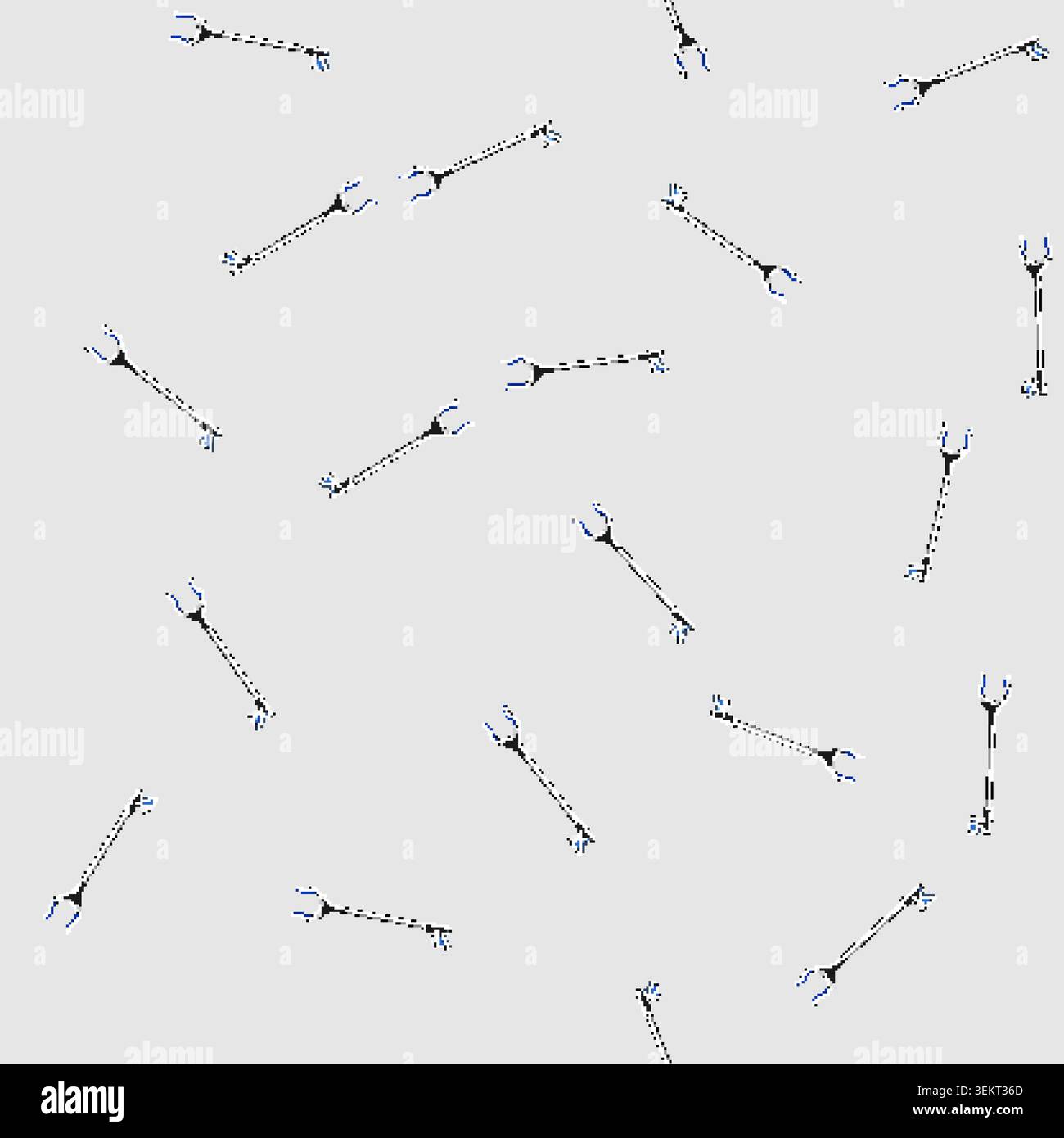 seamless pattern trash grabber tool cartoon vector Stock Vector