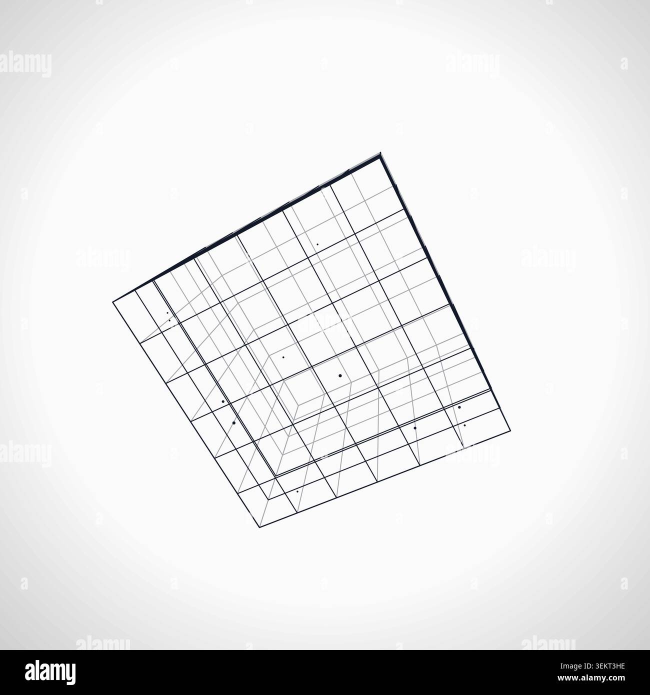 Wire Cube vector background with high-impact decorative layout for microstock and commercial design projects. Stock Vector