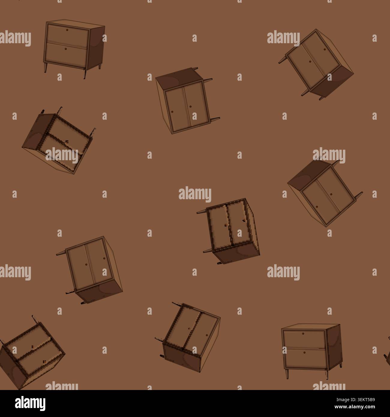 seamless pattern business file cabinet cartoon vector Stock Vector