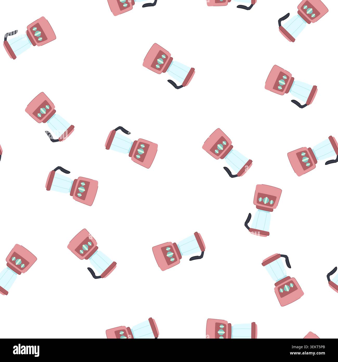 pattern drink blender cartoon vector Stock Vector