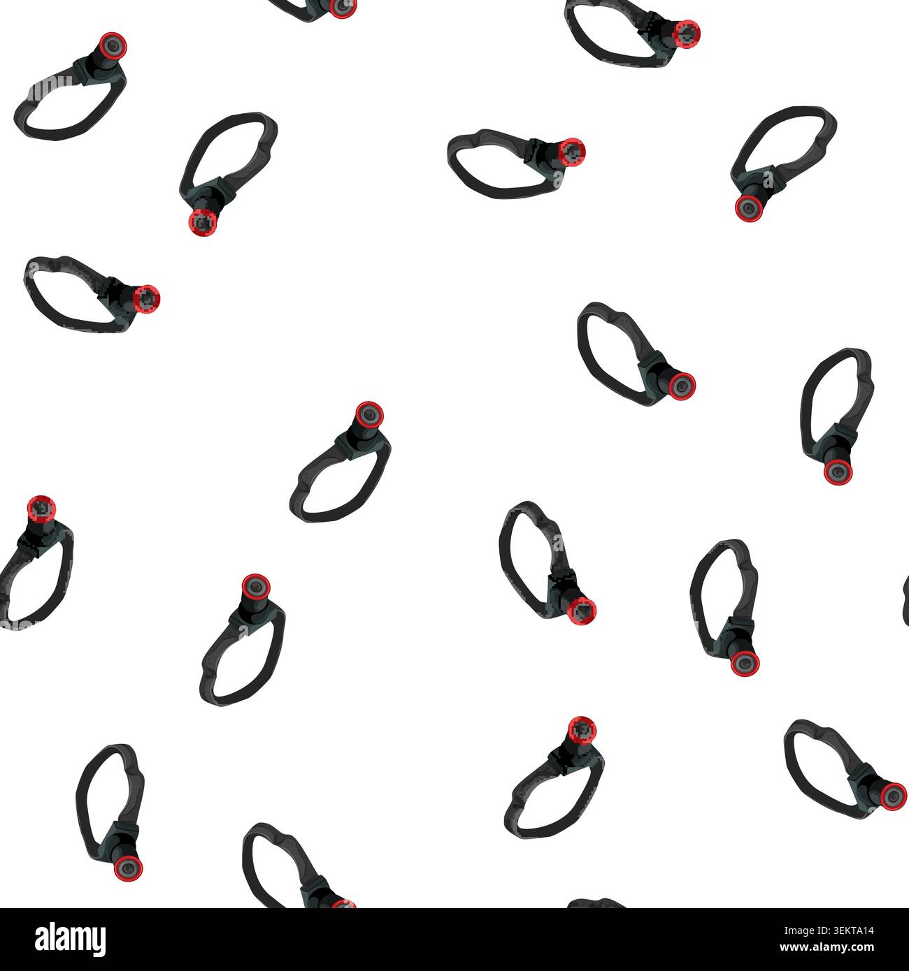pattern miner headlamp flashlight cartoon vector Stock Vector