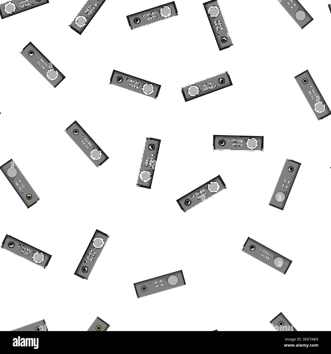 pattern sound headphone amp cartoon vector Stock Vector