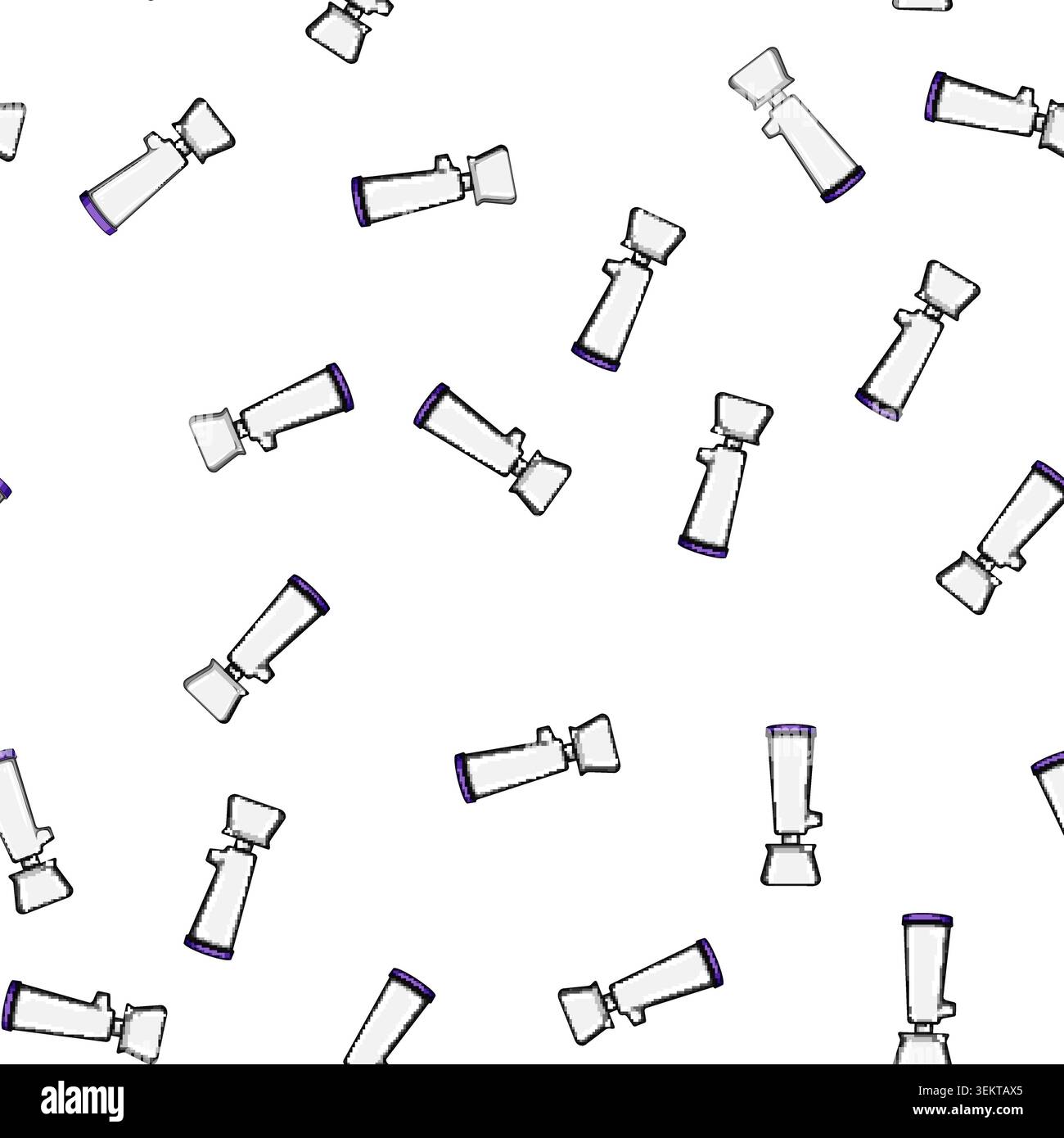 pattern relief inhaler portable cartoon vector Stock Vector