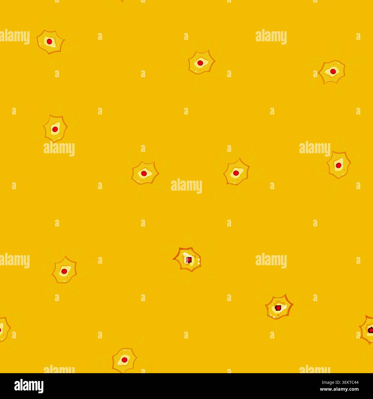 seamless pattern system neurons cartoon vector Stock Vector