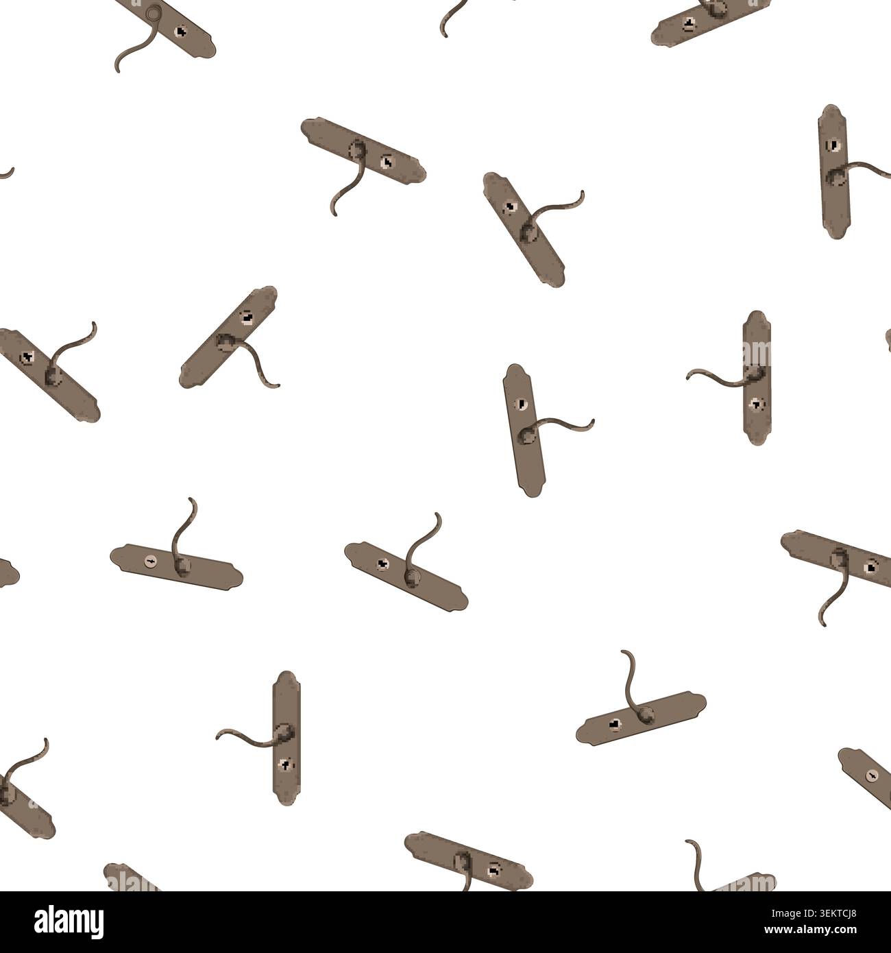 pattern house door handle cartoon vector Stock Vector