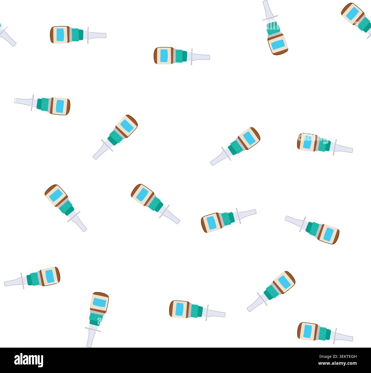 pattern decongestant nasal spray bottle cartoon vector Stock Vector