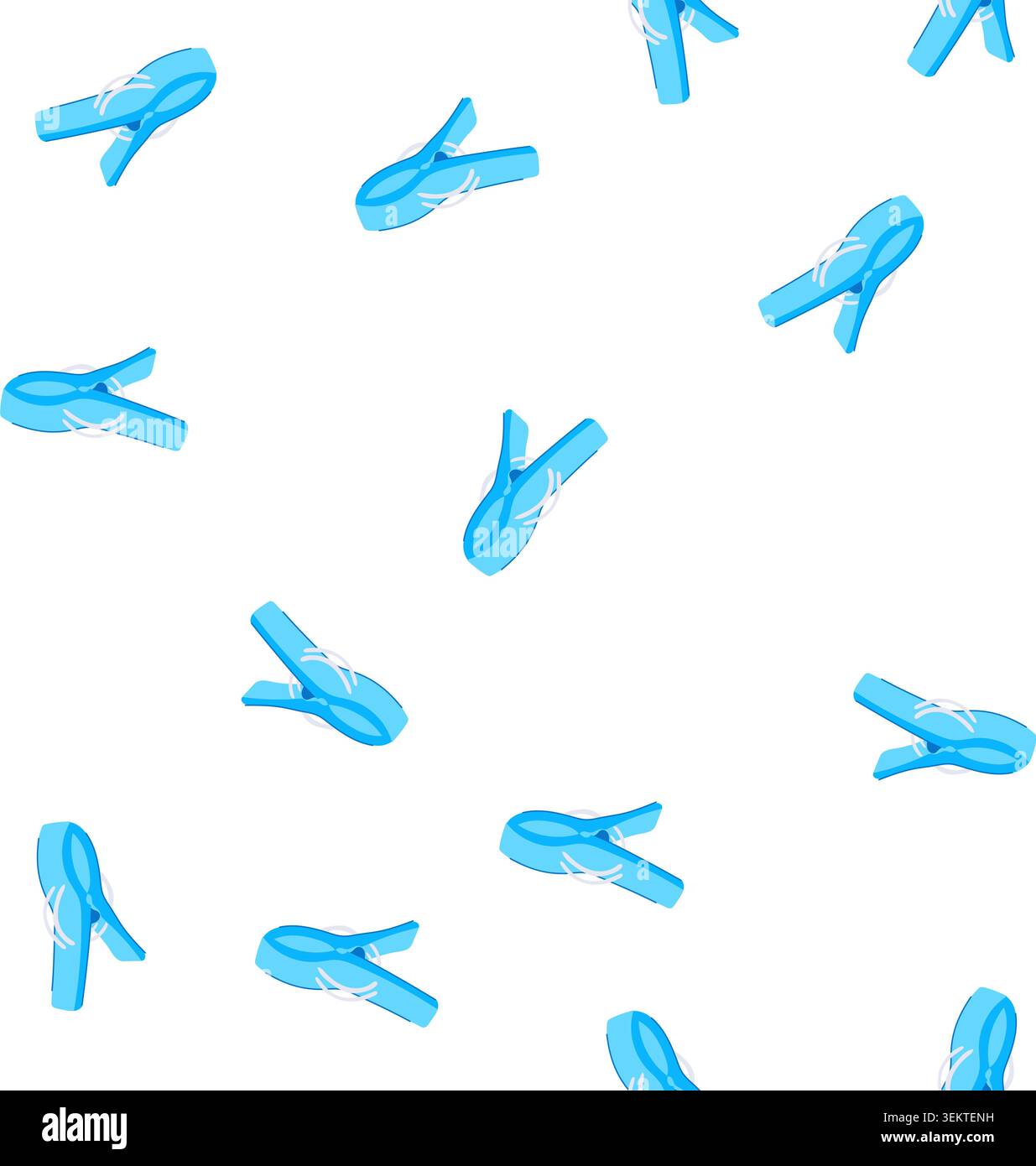 pattern clothesline clothespin cartoon vector Stock Vector