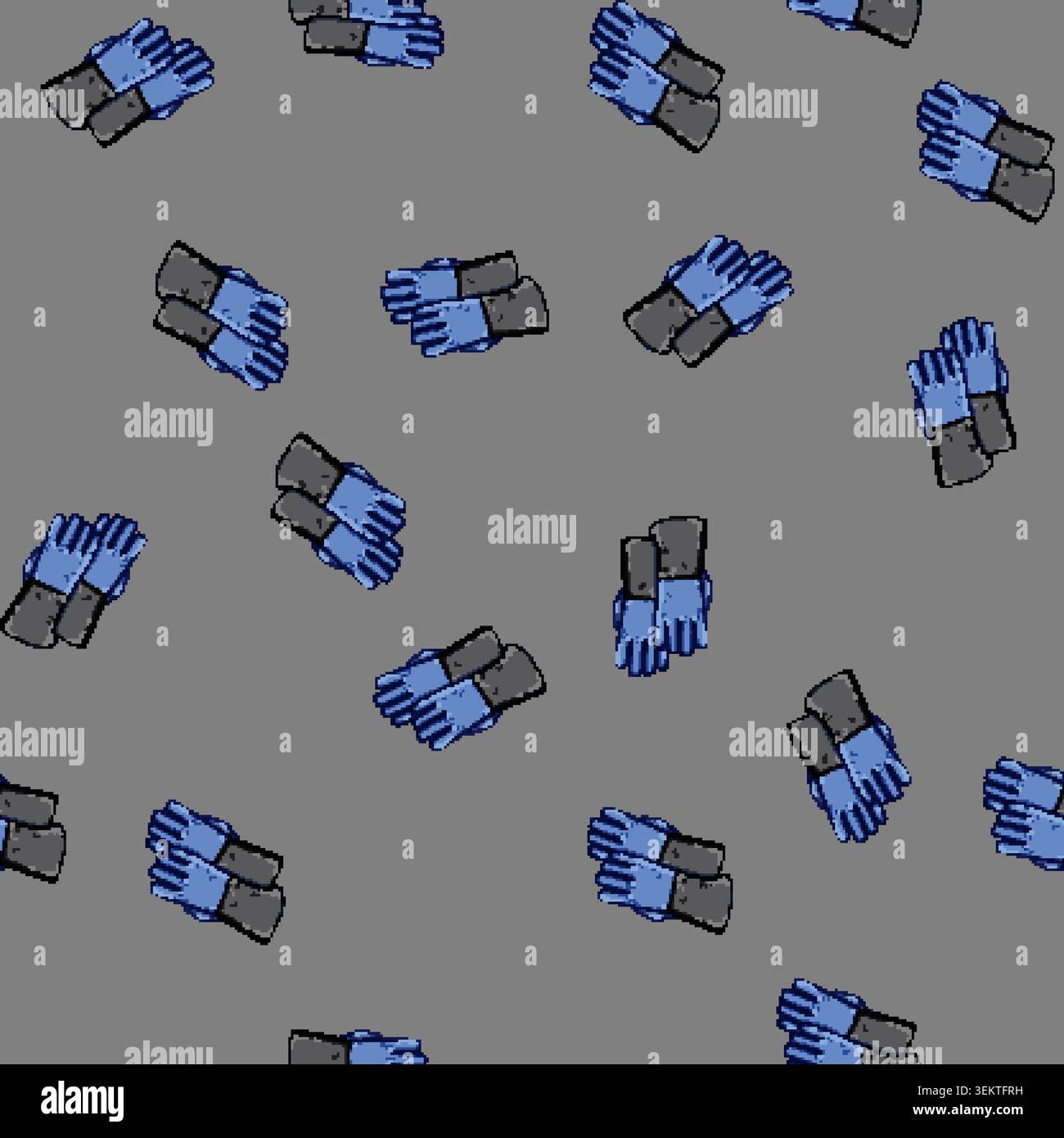 seamless pattern construction gloves welding cartoon vector Stock Vector