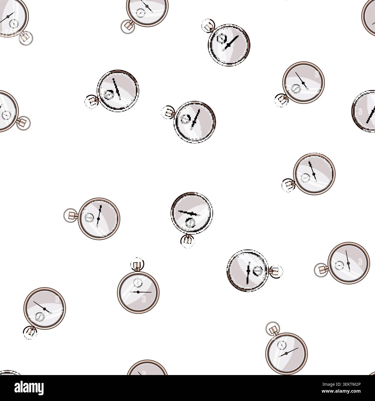 pattern speed stopwatch cartoon vector Stock Vector