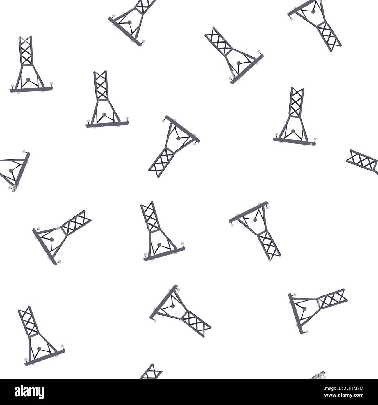 pattern line electric pylon cartoon vector Stock Vector