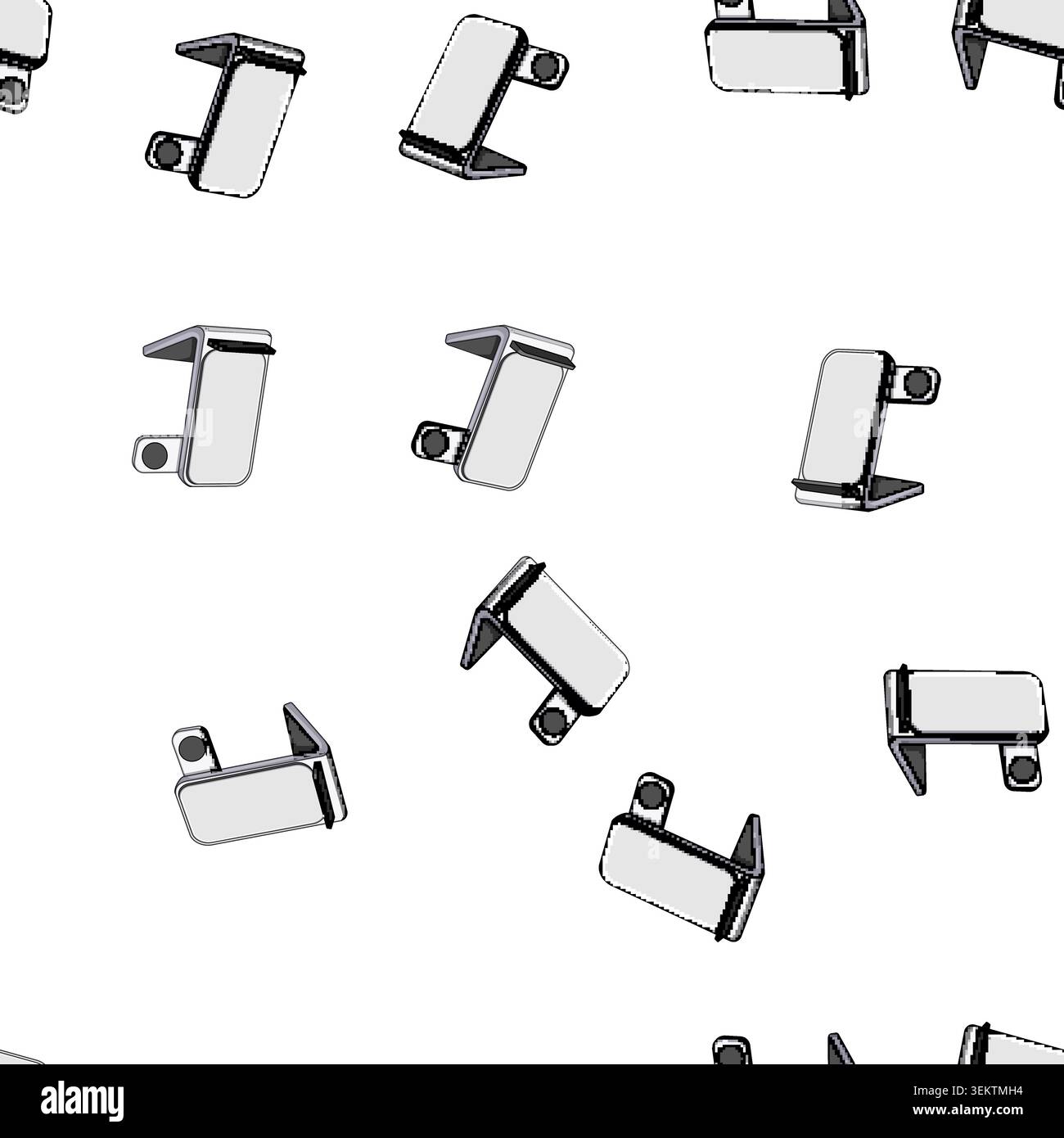 pattern hub multi device charging station cartoon vector Stock Vector
