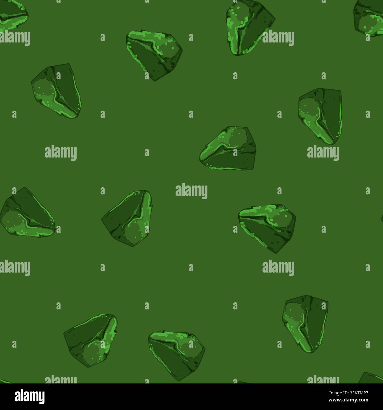 seamless pattern decoration aquarium stone cartoon vector Stock Vector