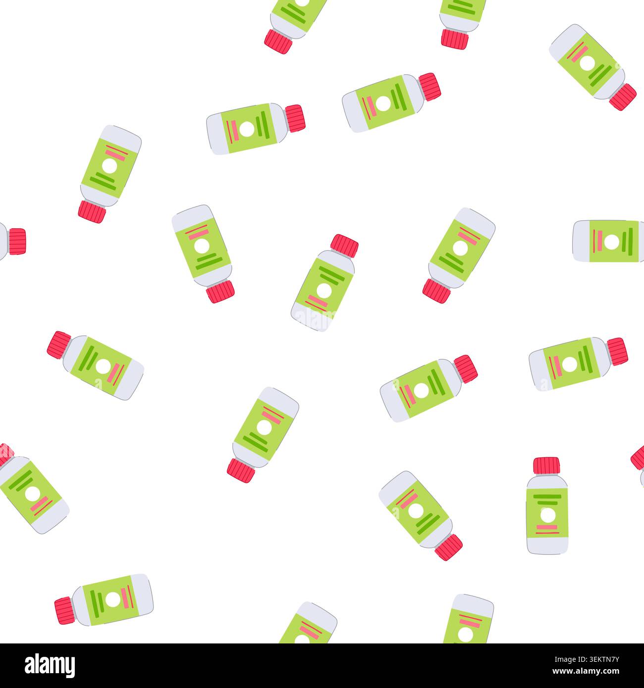 pattern medicine vitamin capsule cartoon vector Stock Vector