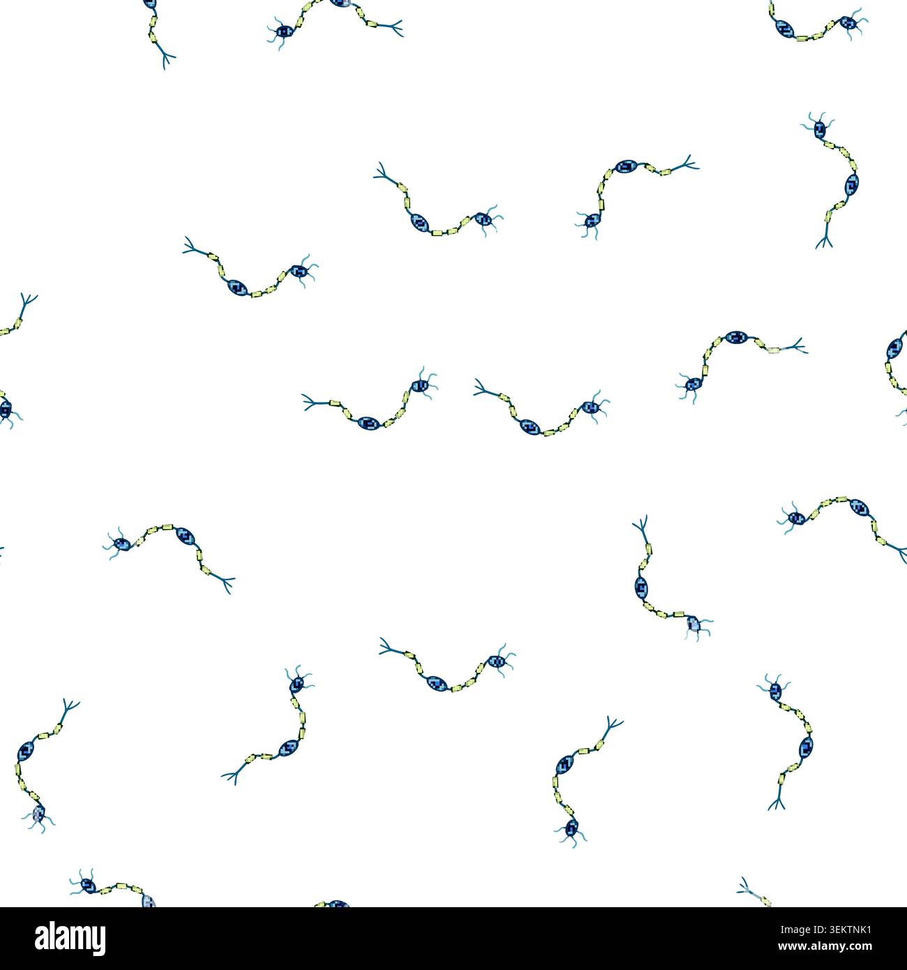 pattern diagram neurons cartoon vector Stock Vector