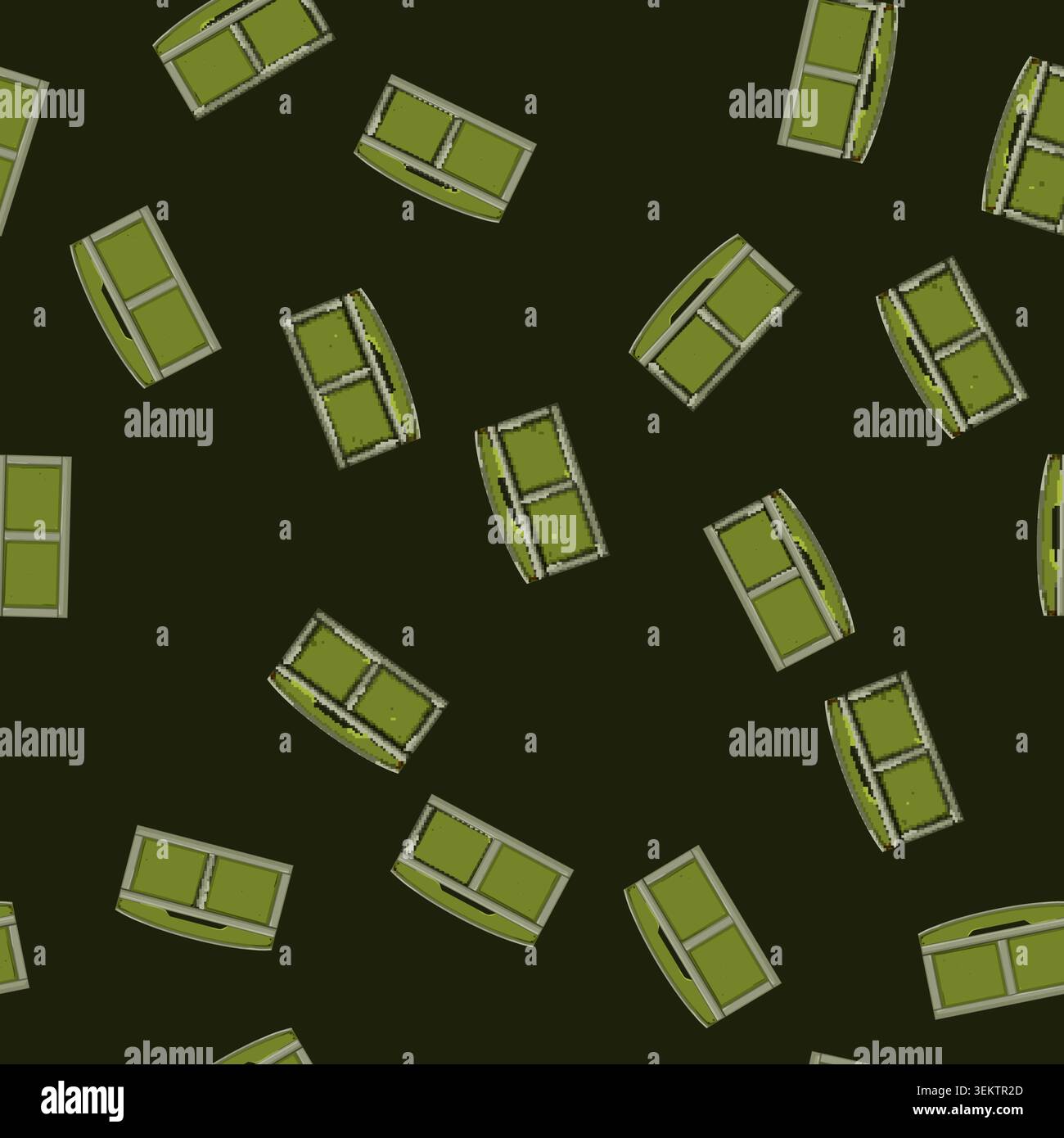 seamless pattern room toy box cartoon vector Stock Vector