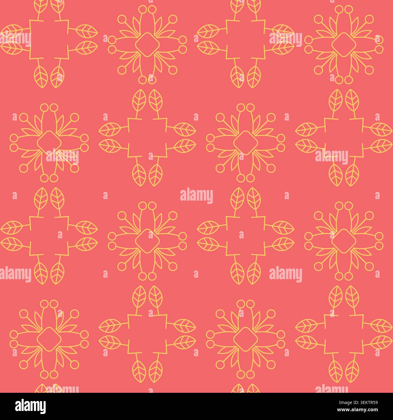 Native seamless pattern with drawn ethnic golden elements. Geometric aboriginal symbols on greeting background. Design card for mexican, american Stock Vector
