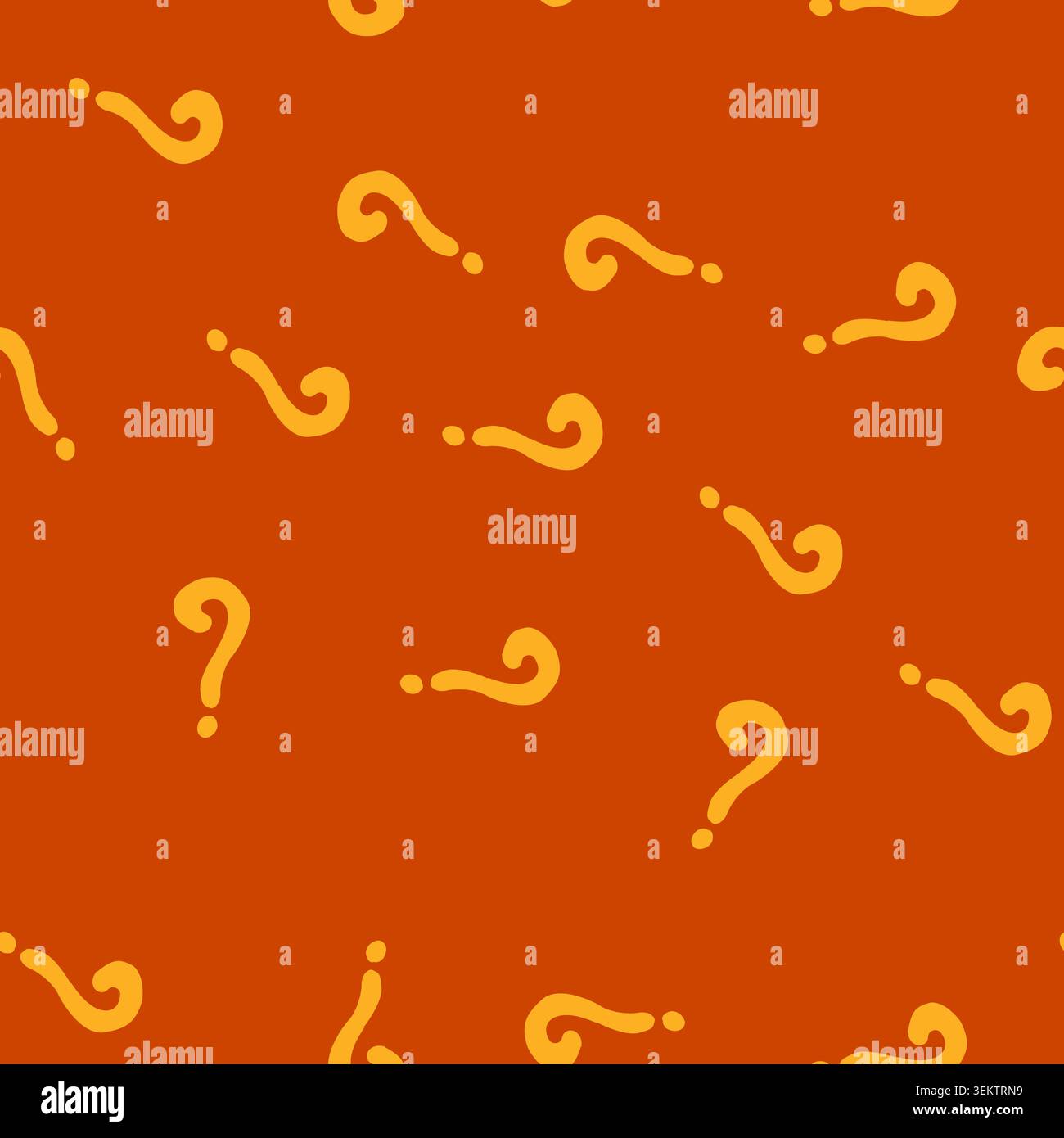 seamless pattern question mark symbol representing doubt and asking a question Stock Vector