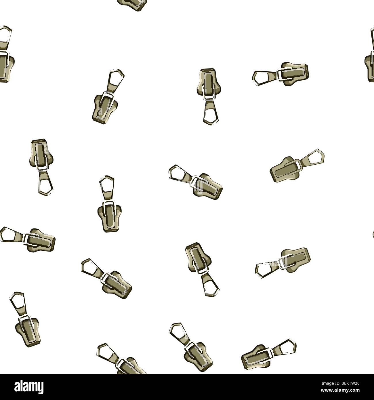 pattern fashion zipper puller cartoon vector Stock Vector