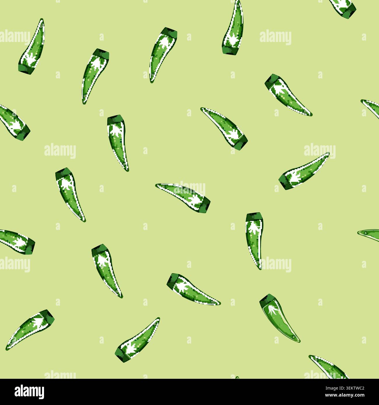 seamless pattern fresh aloe vera cosmetic cartoon vector Stock Vector