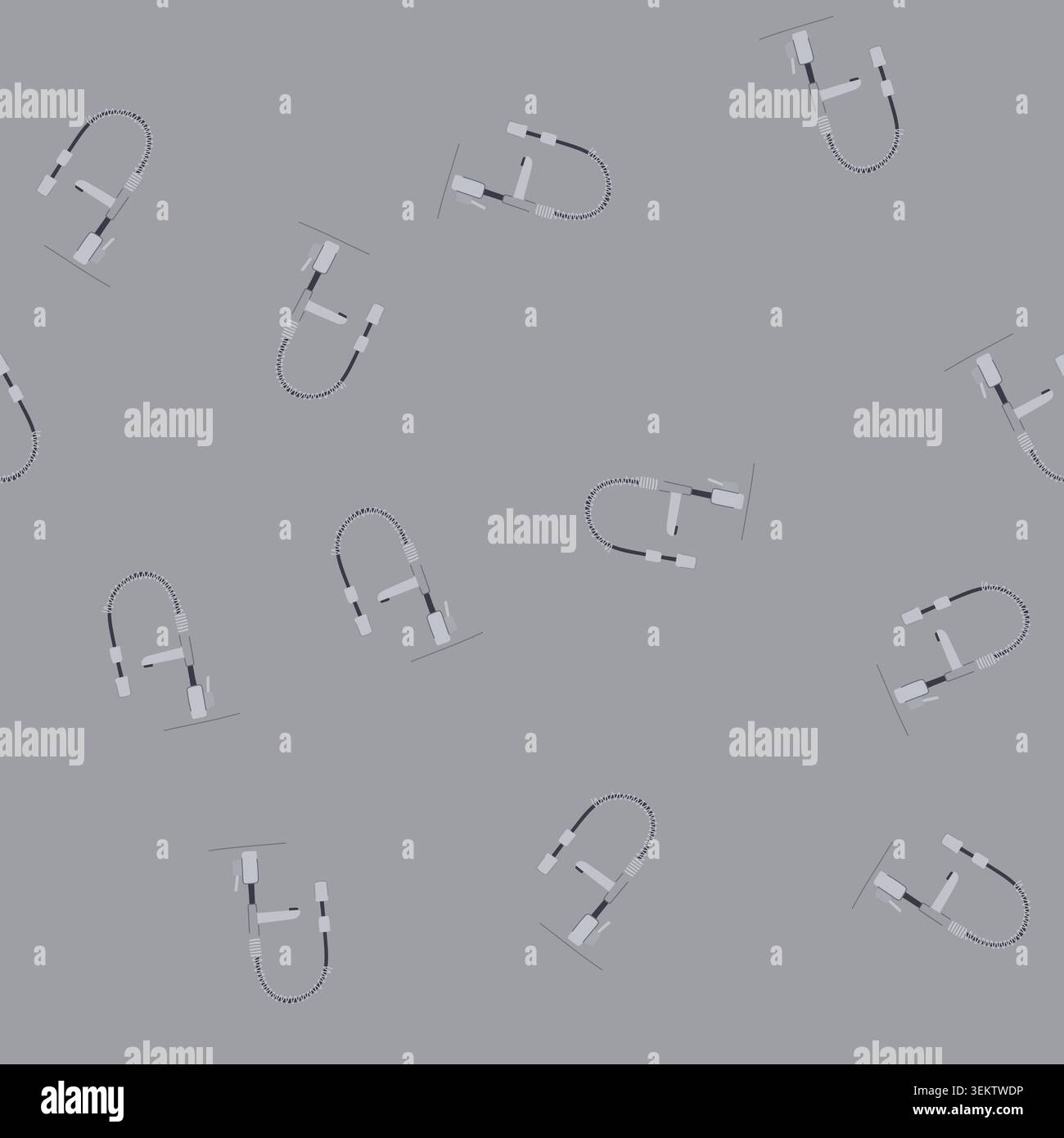 seamless pattern modern kitchen faucet cartoon vector Stock Vector