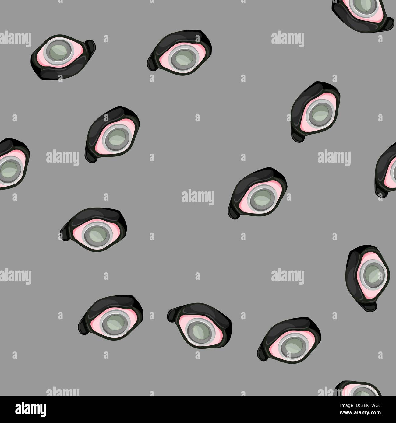 seamless pattern smart watch tracker cartoon vector Stock Vector