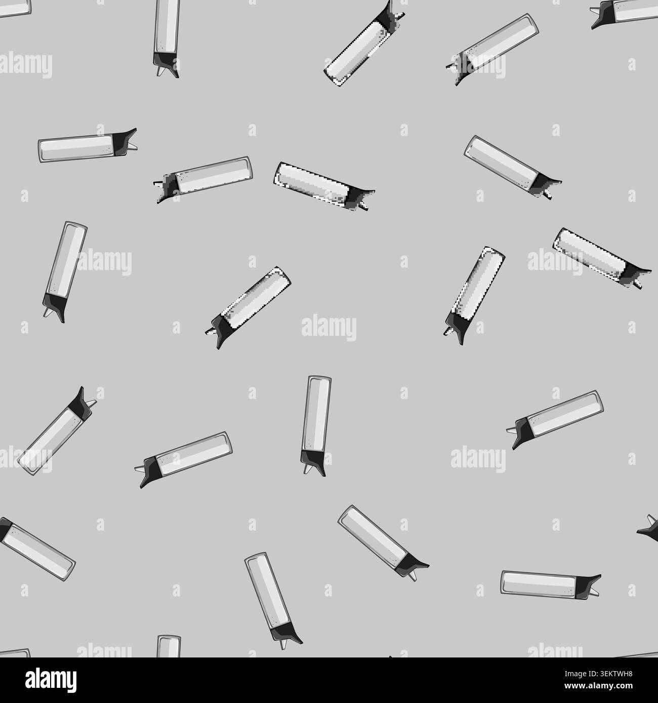seamless pattern mineral water bottle cartoon vector Stock Vector
