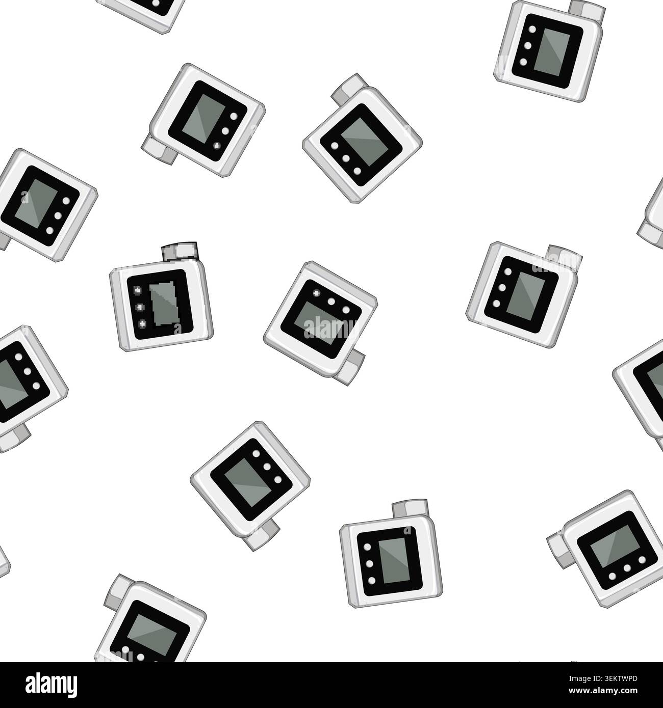 pattern respiratory spirometer cartoon vector Stock Vector